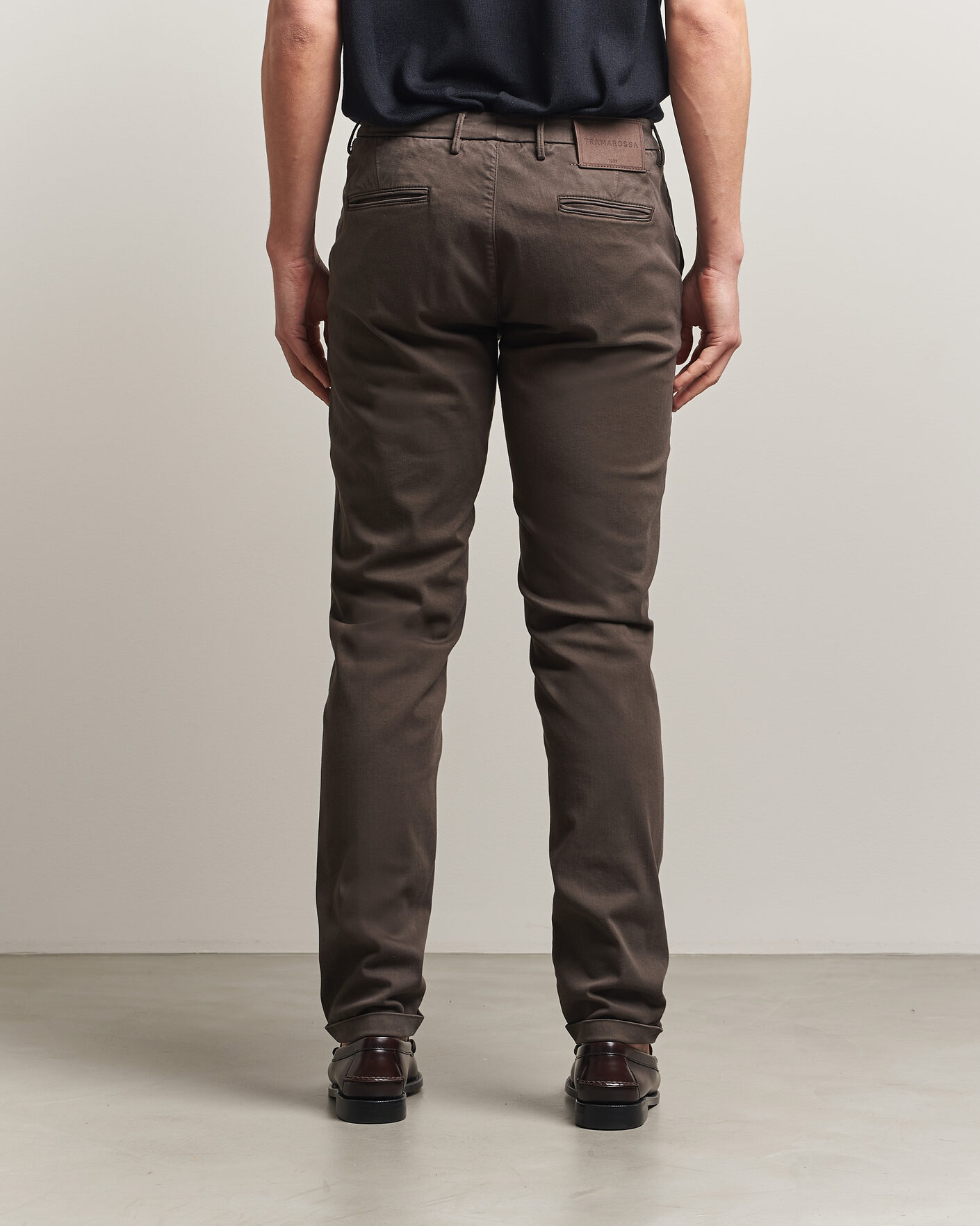 Men | Trousers | Tramarossa | Luis Superstrech Cotton Chino Coffee