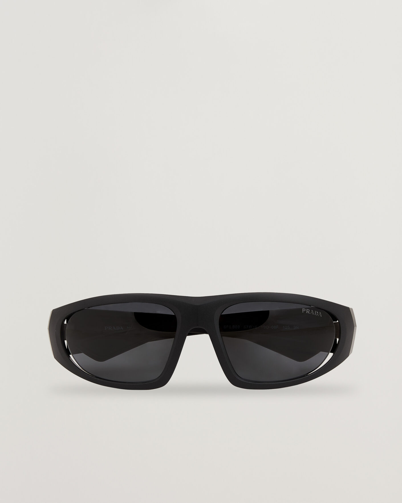 Prada Linea Rossa 0PS B03S Sunglasses Matte Black at CareOfCarl.com
