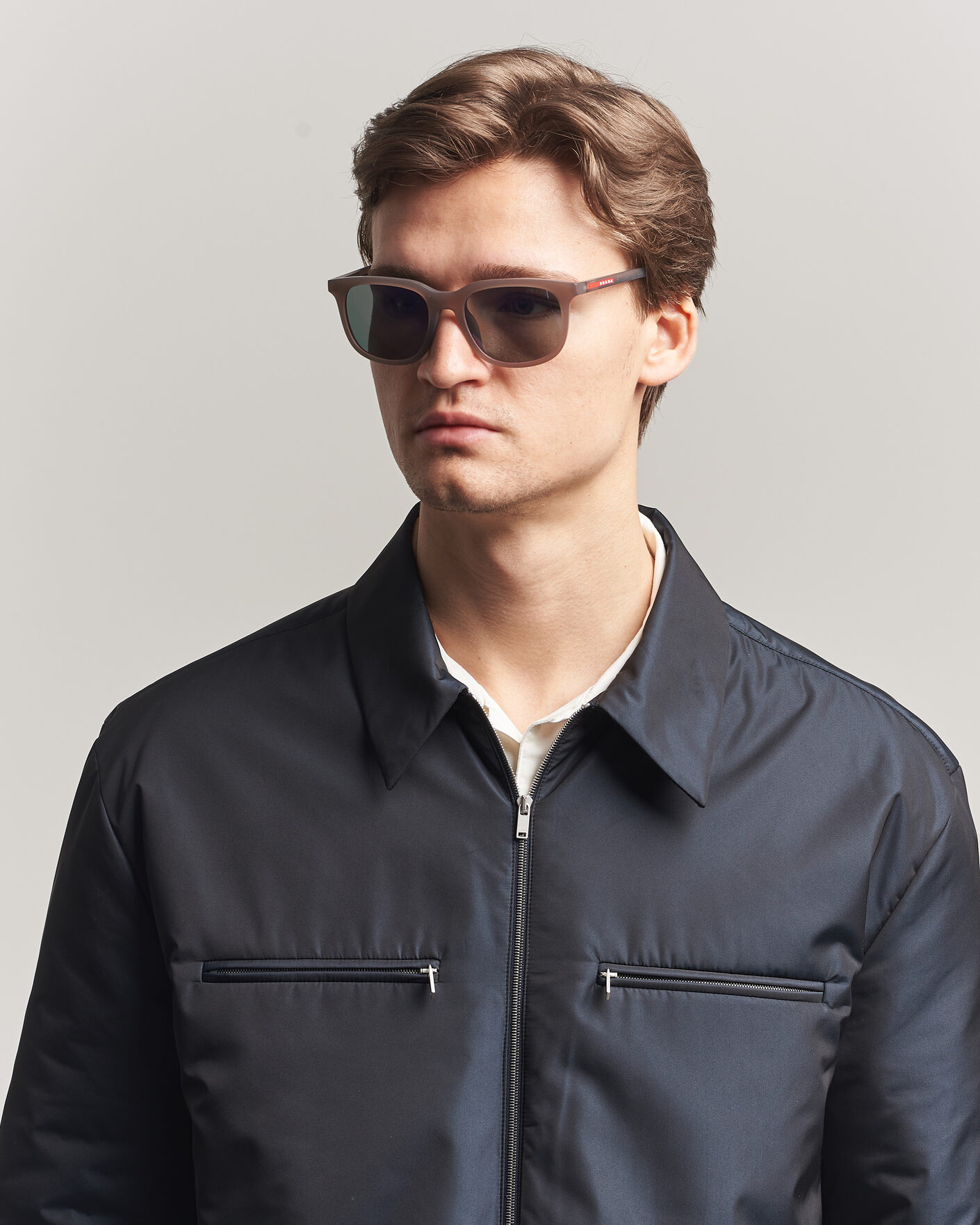 Men | Sunglasses | Prada Linea Rossa | 0PS B09SU Sunglasses Brown Frosted