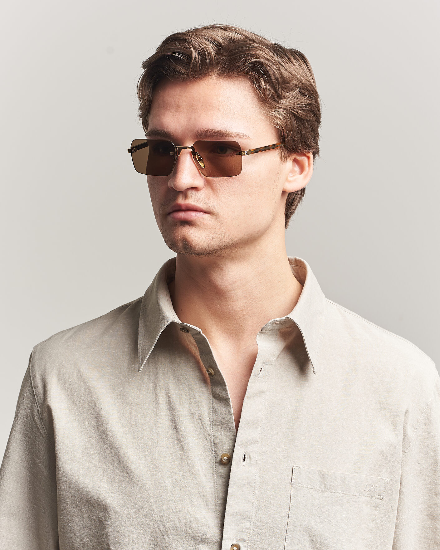 Men | Sunglasses | Prada Eyewear | 0PR D55S Sunglasses Gold