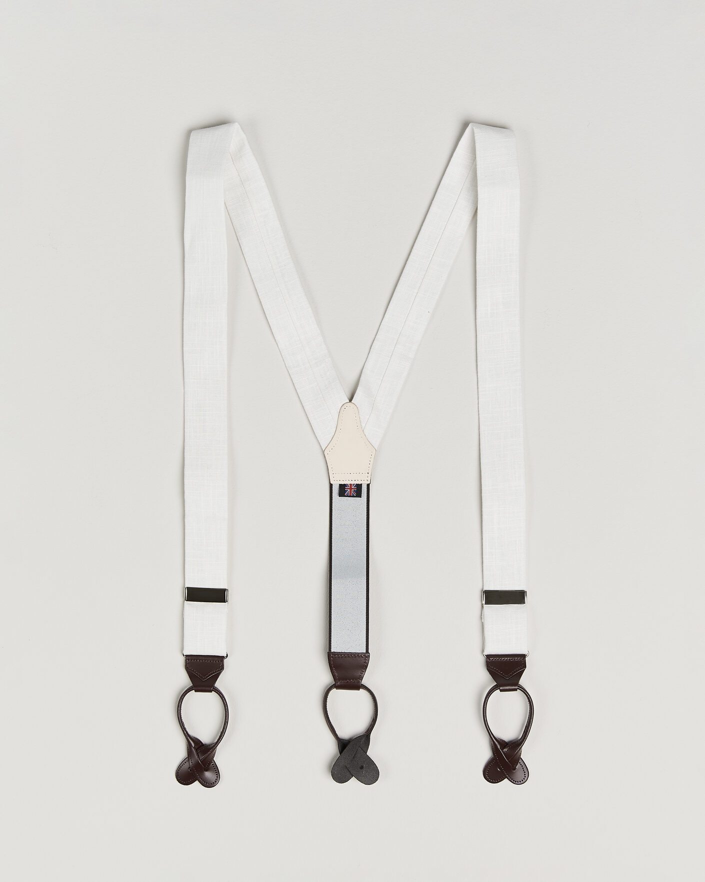 Men | Braces | Albert Thurston | Linen Braces Ivory