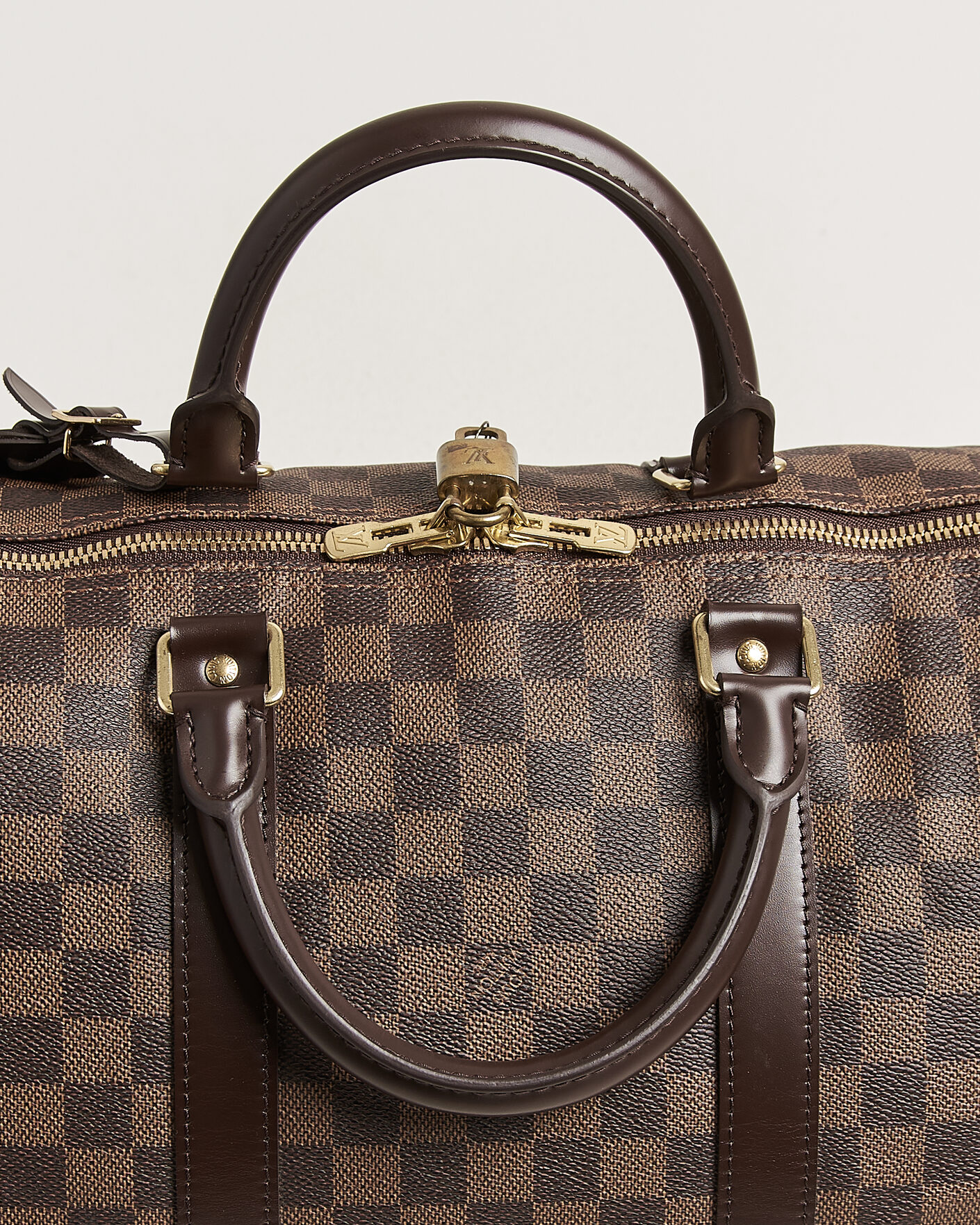 Men | Pre-Owned & Vintage Bags | Louis Vuitton Pre-Owned | Keepall 50 Damier Ebene