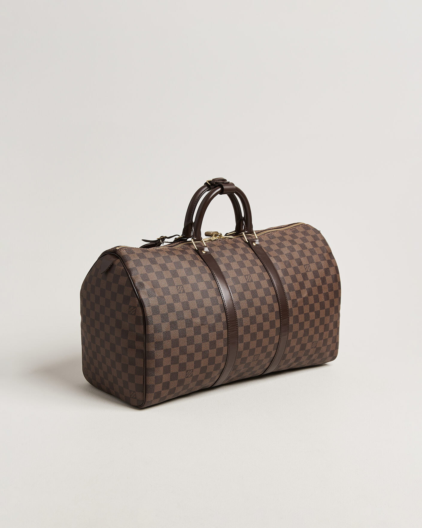 Men | Pre-Owned & Vintage Bags | Louis Vuitton Pre-Owned | Keepall 50 Damier Ebene