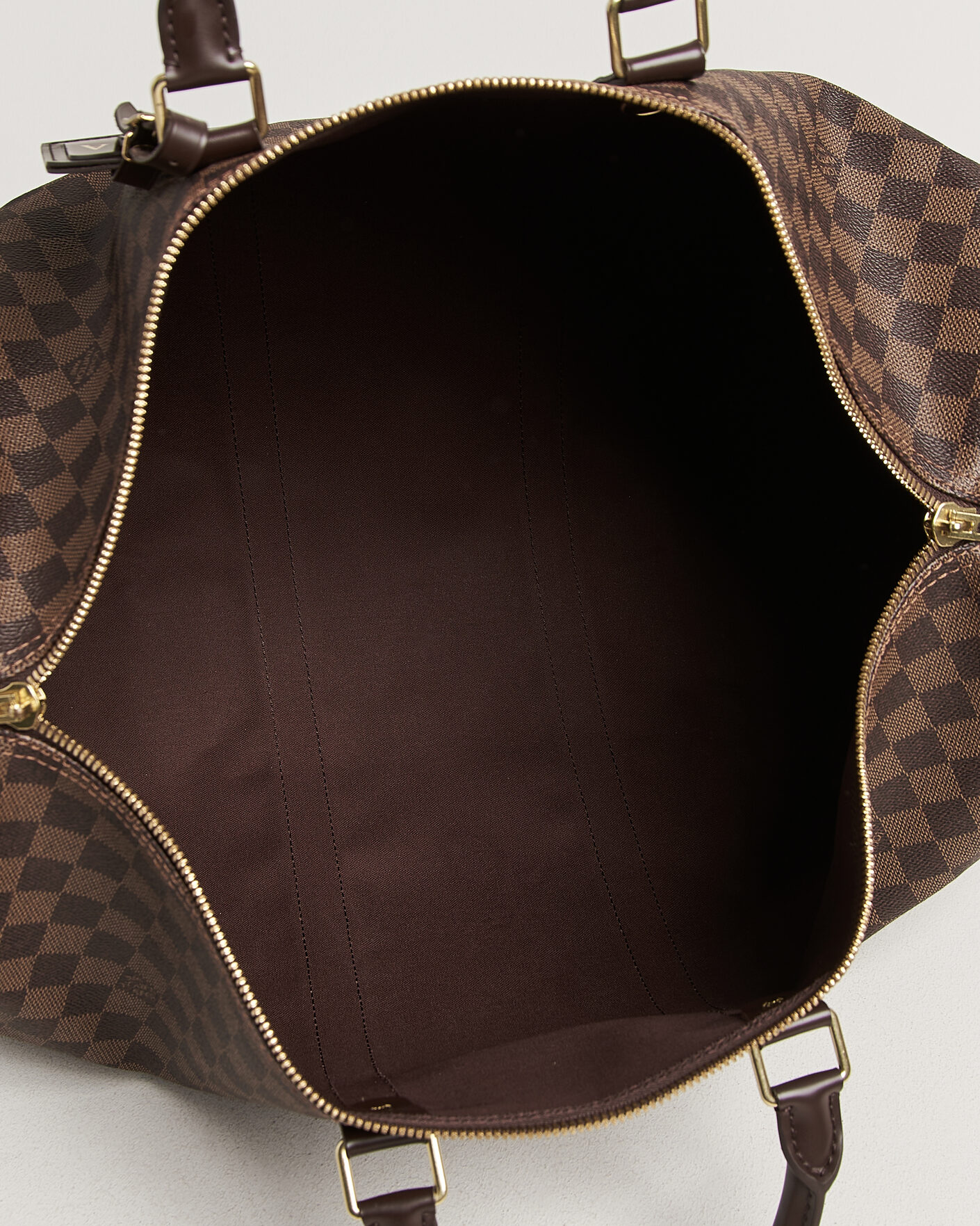 Men | Pre-Owned & Vintage Bags | Louis Vuitton Pre-Owned | Keepall 50 Damier Ebene