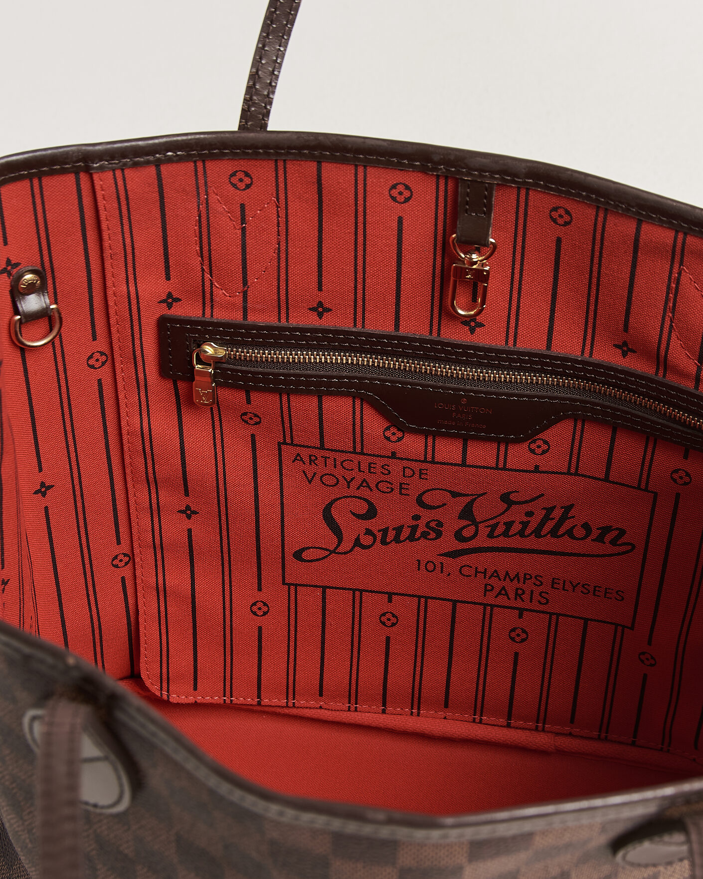 Men | Pre-Owned & Vintage Bags | Louis Vuitton Pre-Owned | Neverfull MM Damier Ebene