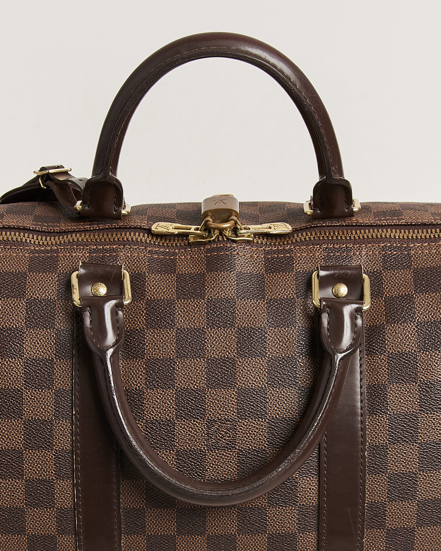 Men | Pre-Owned & Vintage Bags | Louis Vuitton Pre-Owned | Keepall 50 Damier Ebene