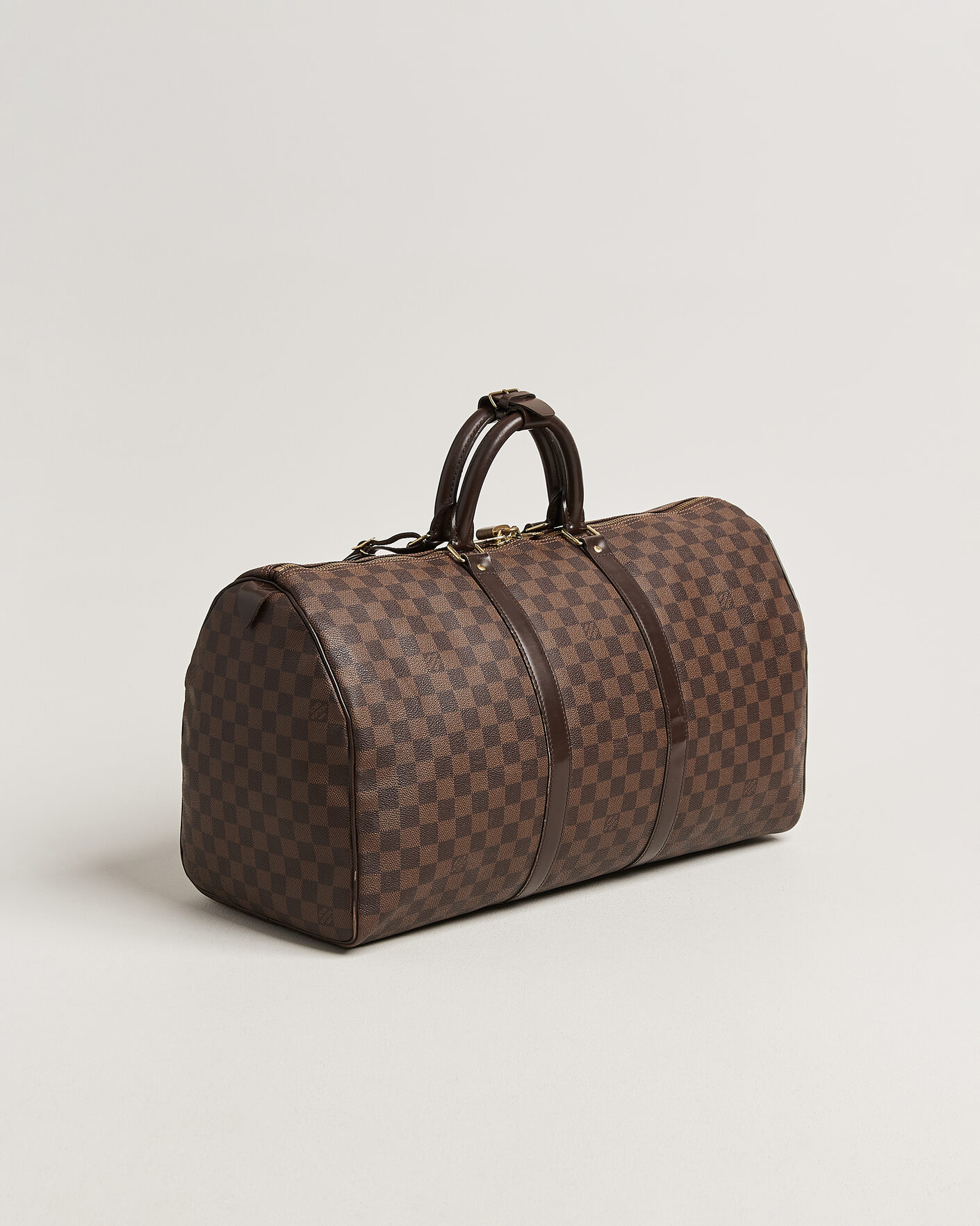 Men | Pre-Owned & Vintage Bags | Louis Vuitton Pre-Owned | Keepall 50 Damier Ebene