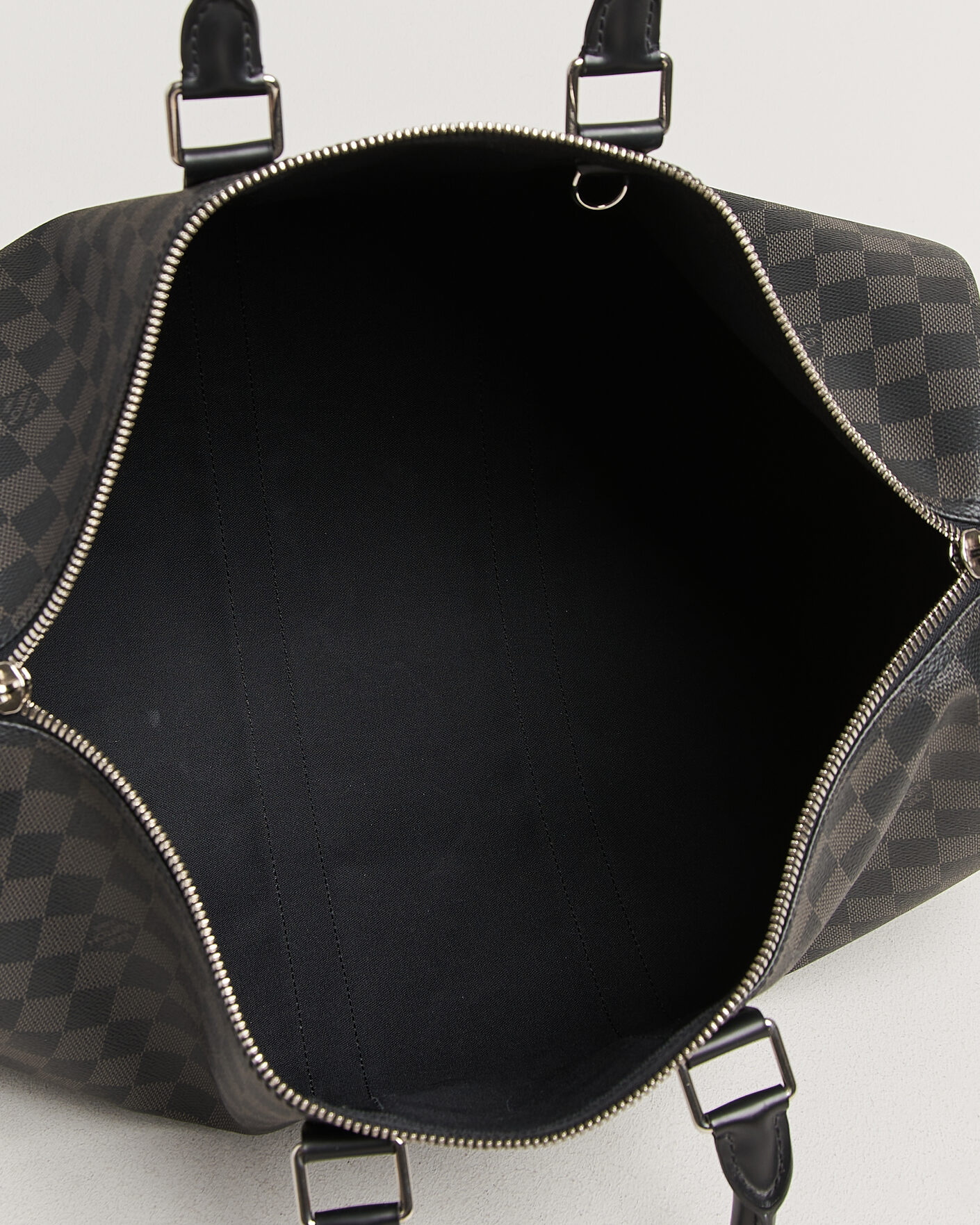 Men | Pre-Owned & Vintage Bags | Louis Vuitton Pre-Owned | Keepall Bandouliére 45 Damier Graphite