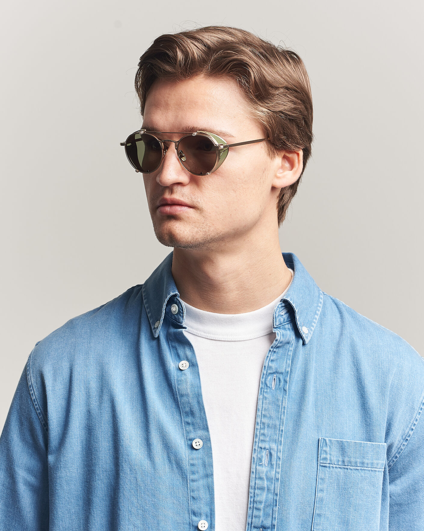 Men | Sunglasses | Garrett Leight | Ocampo Sunglasses Gold