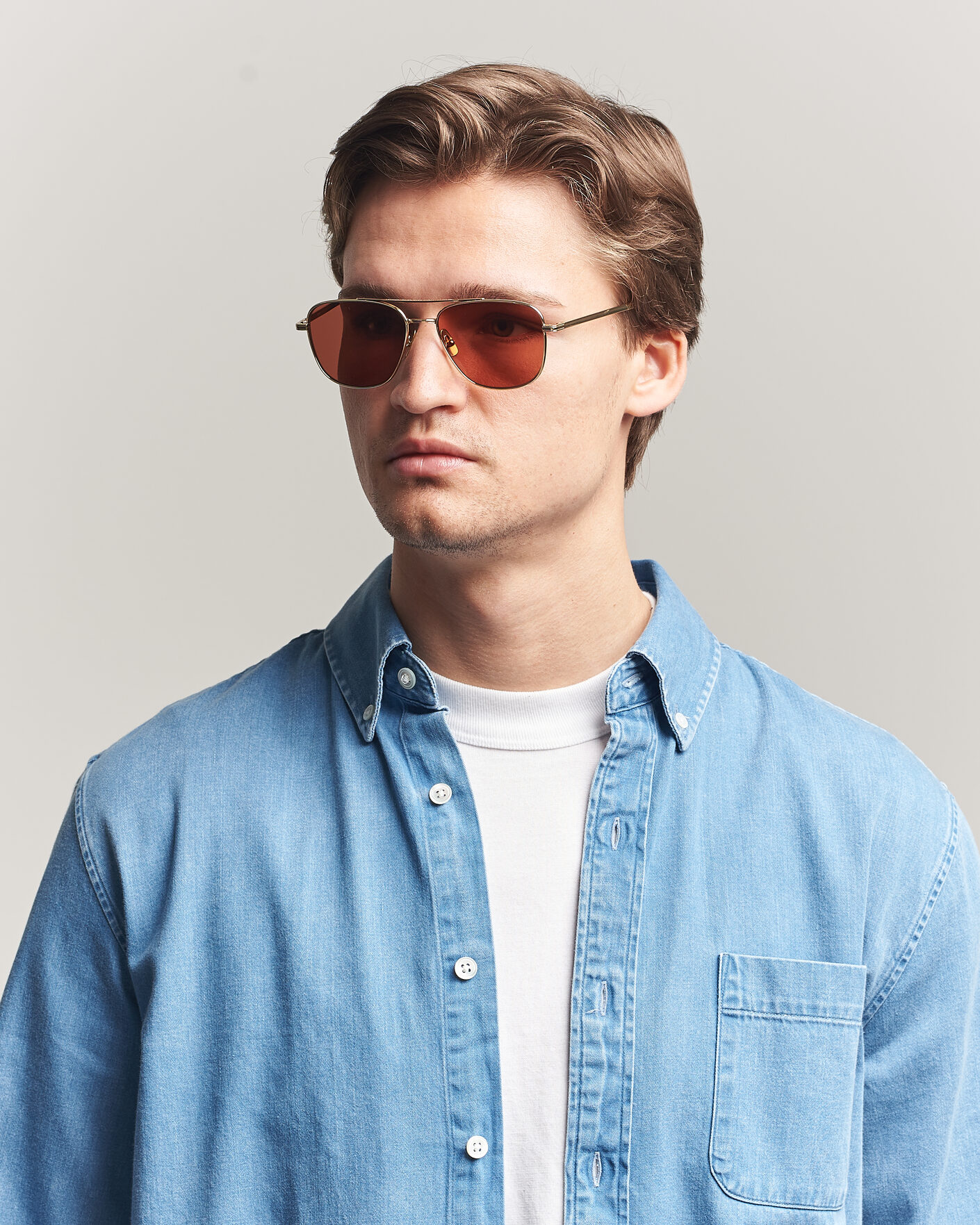 Men | Sunglasses | Garrett Leight | El Capitan Sunglasses Gold