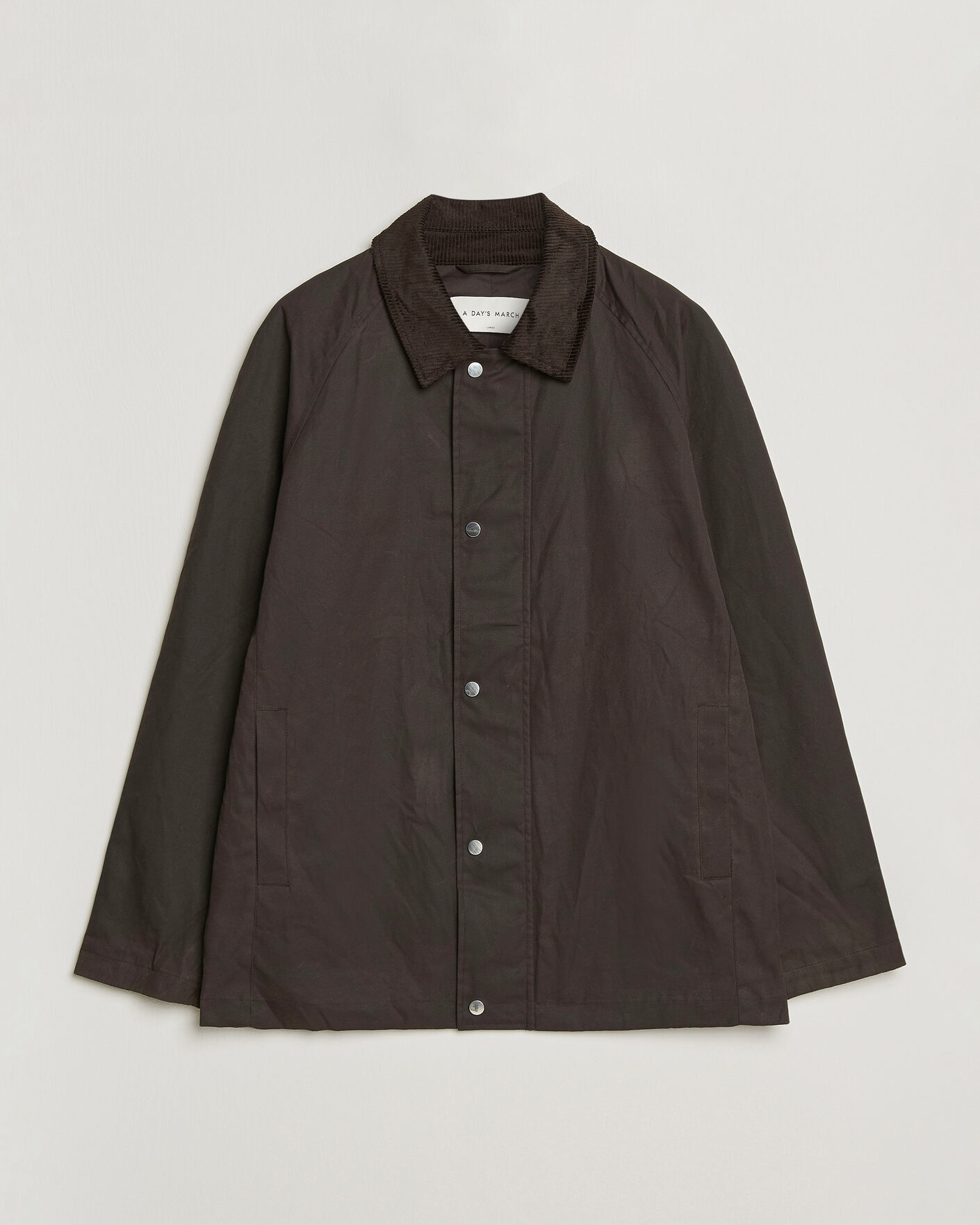 Men | Coats & Jackets | A Day's March | Limestone Waxed Jacket Dark Brown
