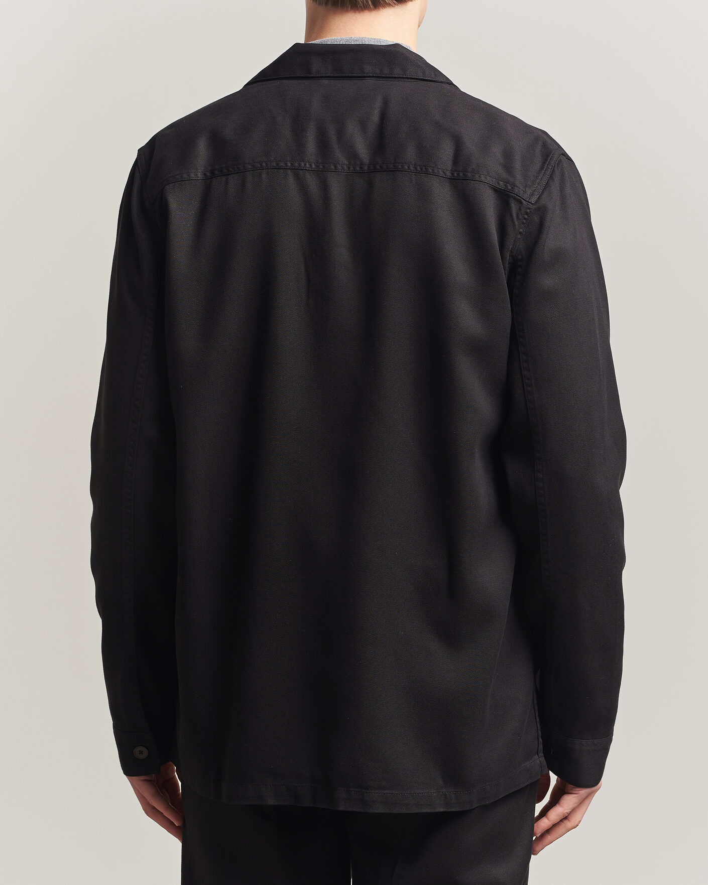Men | Shirts | A Day's March | Banagher Lyocell Overshirt Black