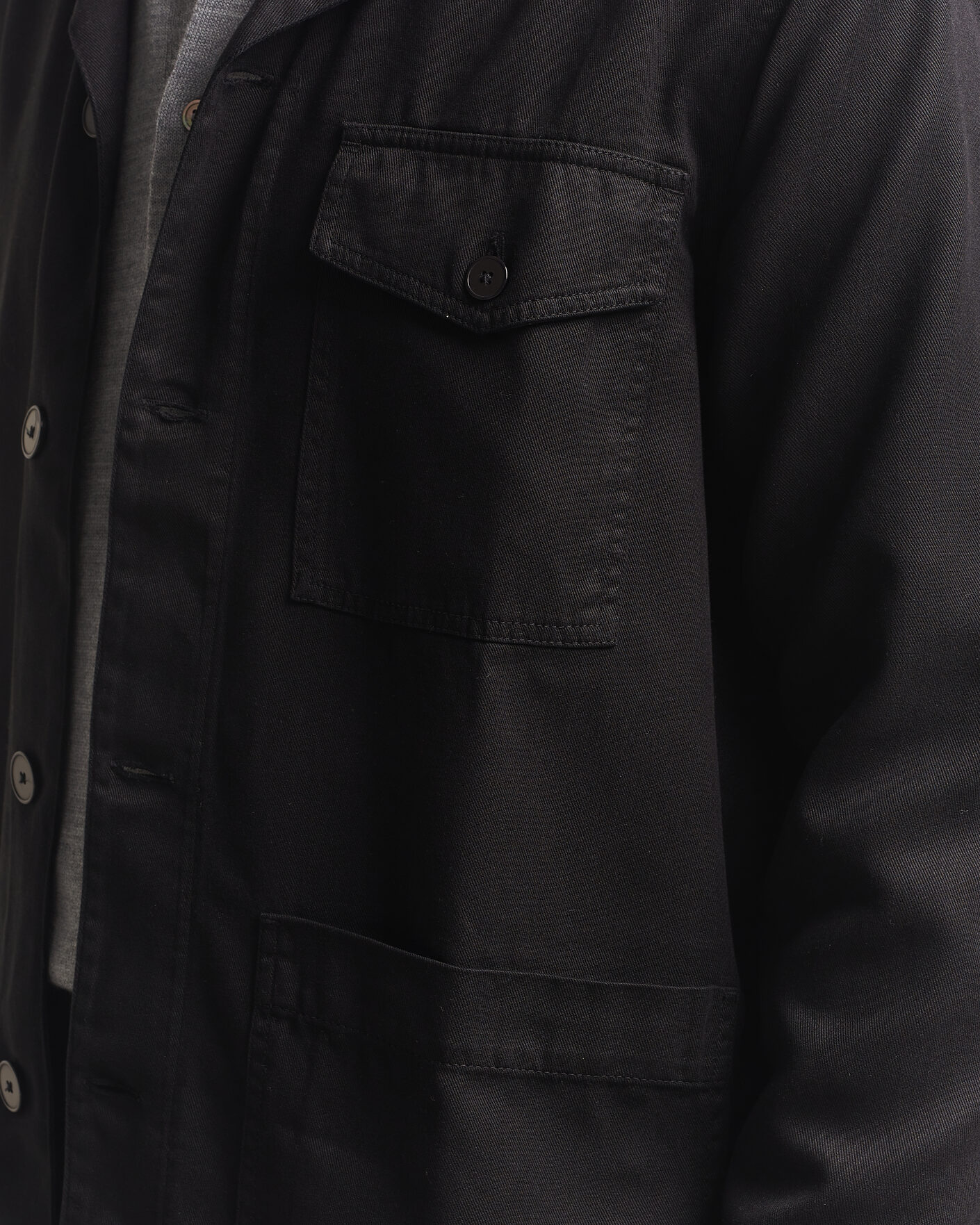 Men | Shirts | A Day's March | Banagher Lyocell Overshirt Black