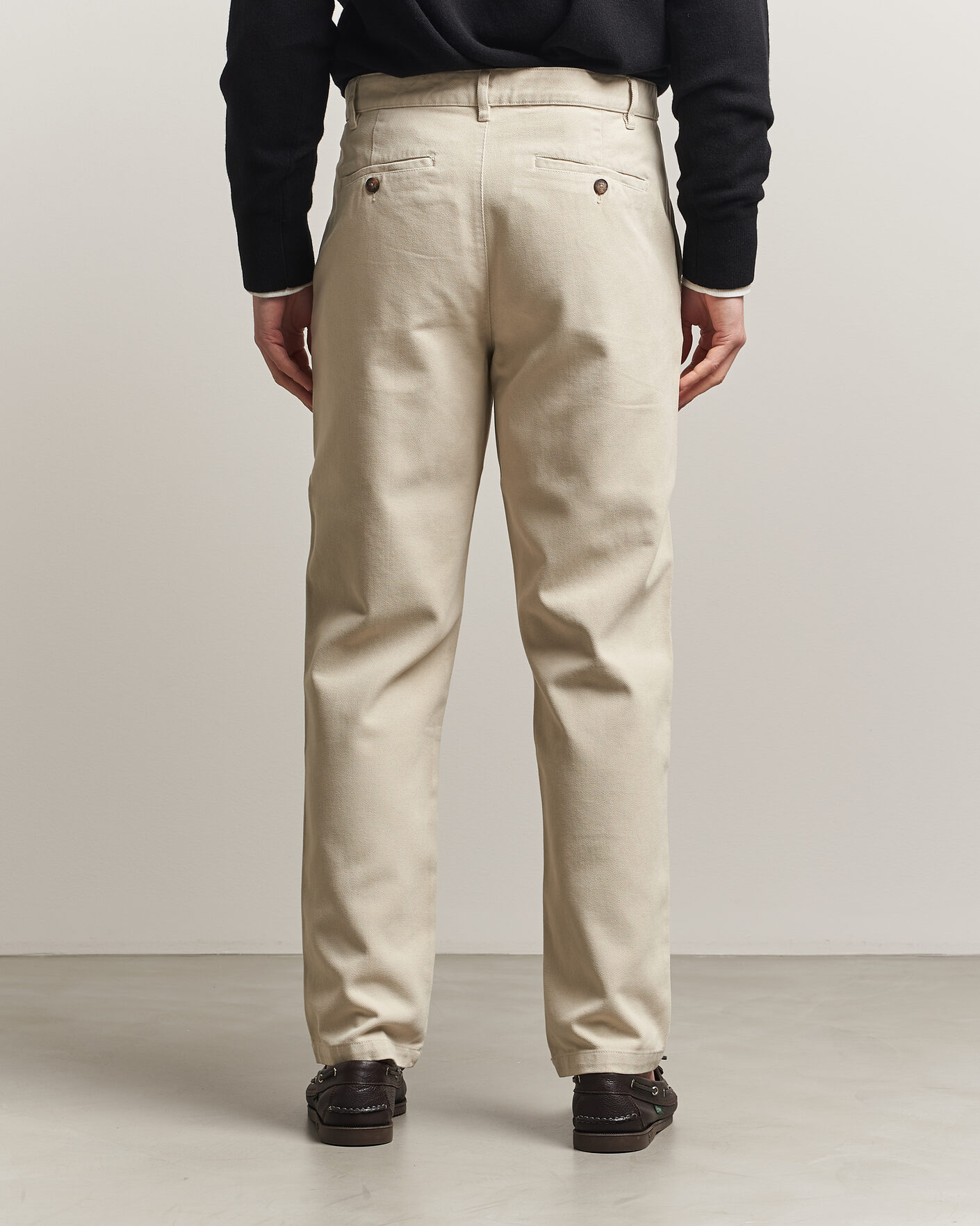Men | Trousers | A Day's March | Miller Cotton Lyocell Trousers Light Khaki