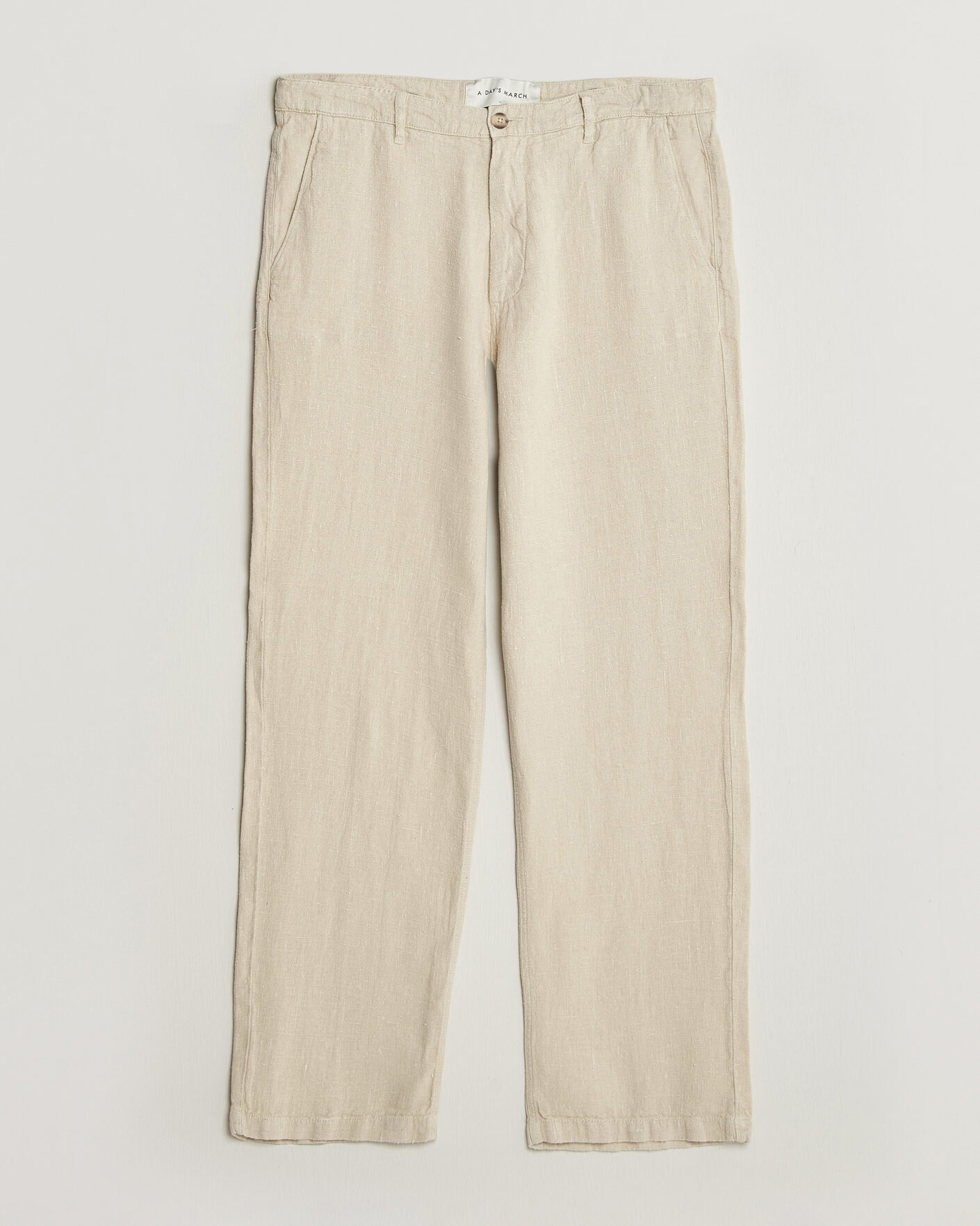 Men | Webshop news | A Day's March | Redwood Linen Trousers Oyster