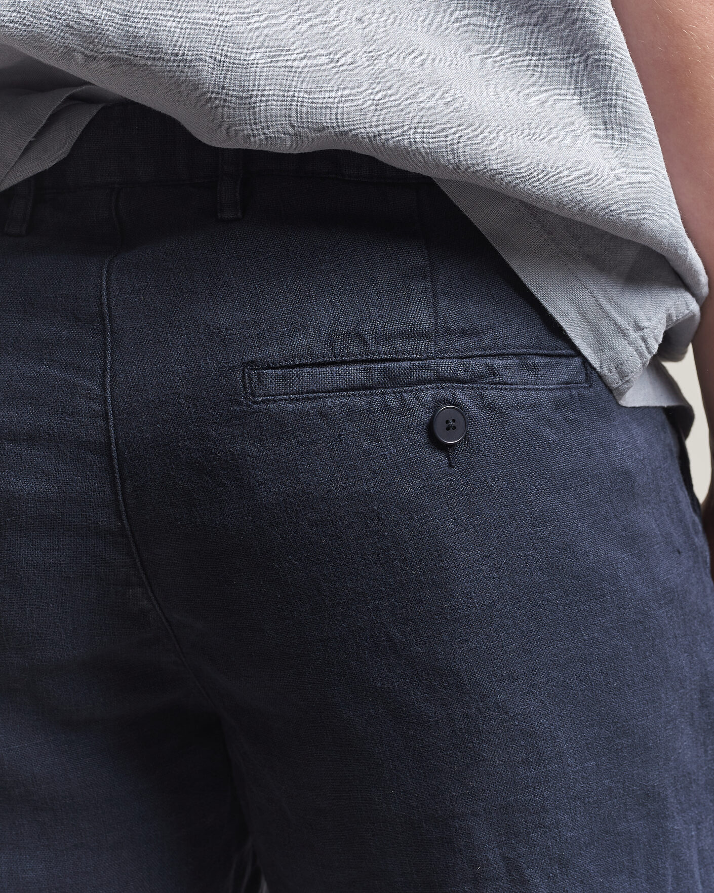 Men | Shorts | A Day's March | Luny Linen Shorts Navy