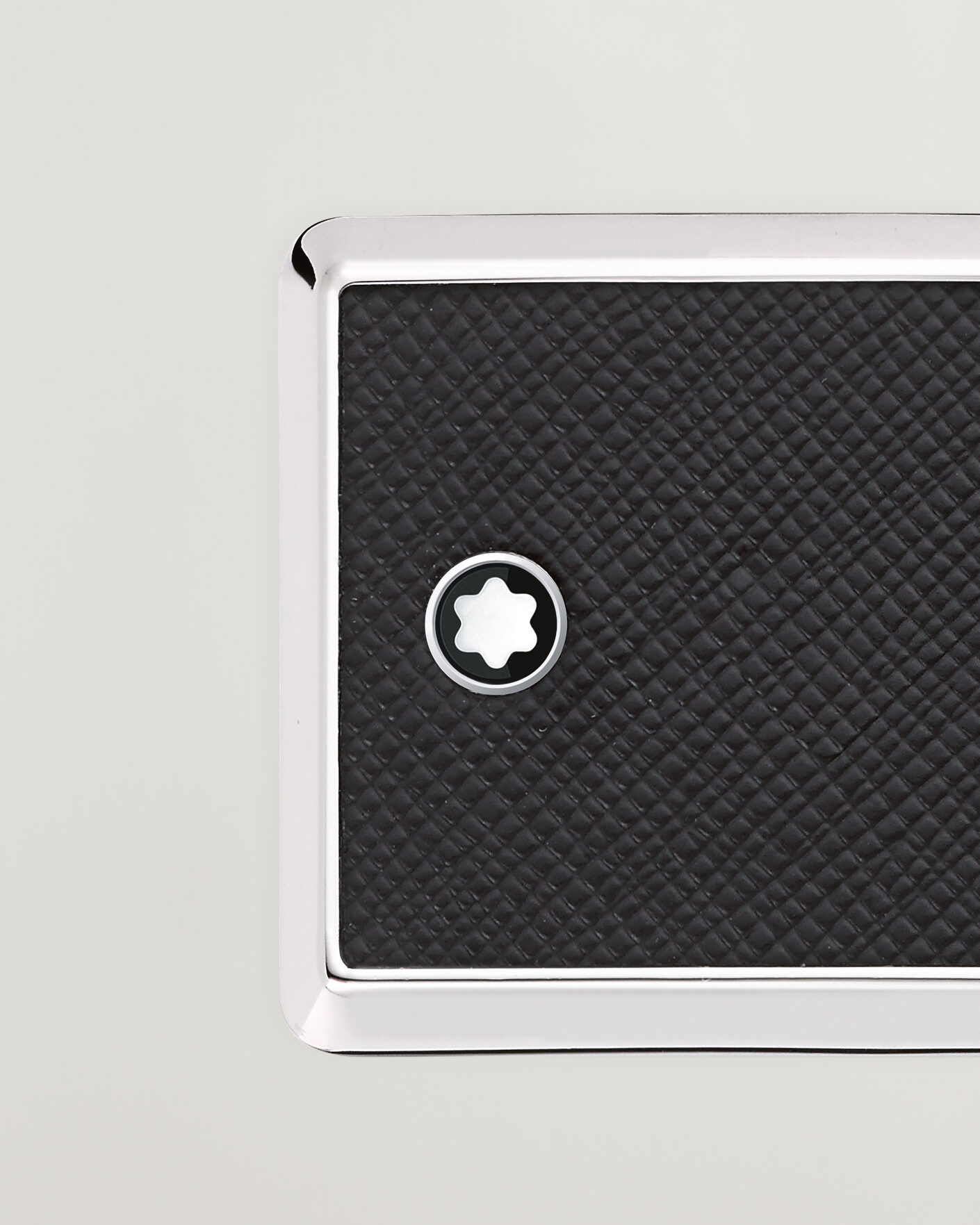 Men | Belts | Montblanc | Marquetry Plate 30mm Leather Belt Black