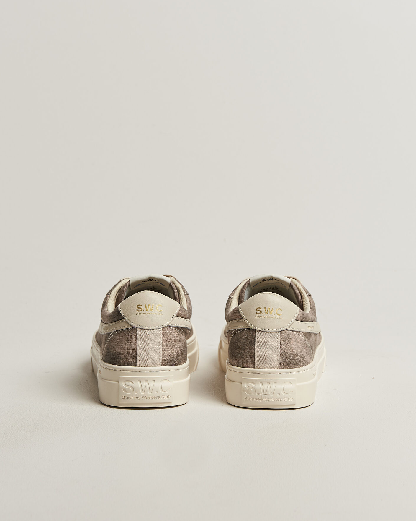 Men | Sneakers | Stepney Workers Club | Dellow S-Strike Sunfade Canvas Sneaker Earth Grey