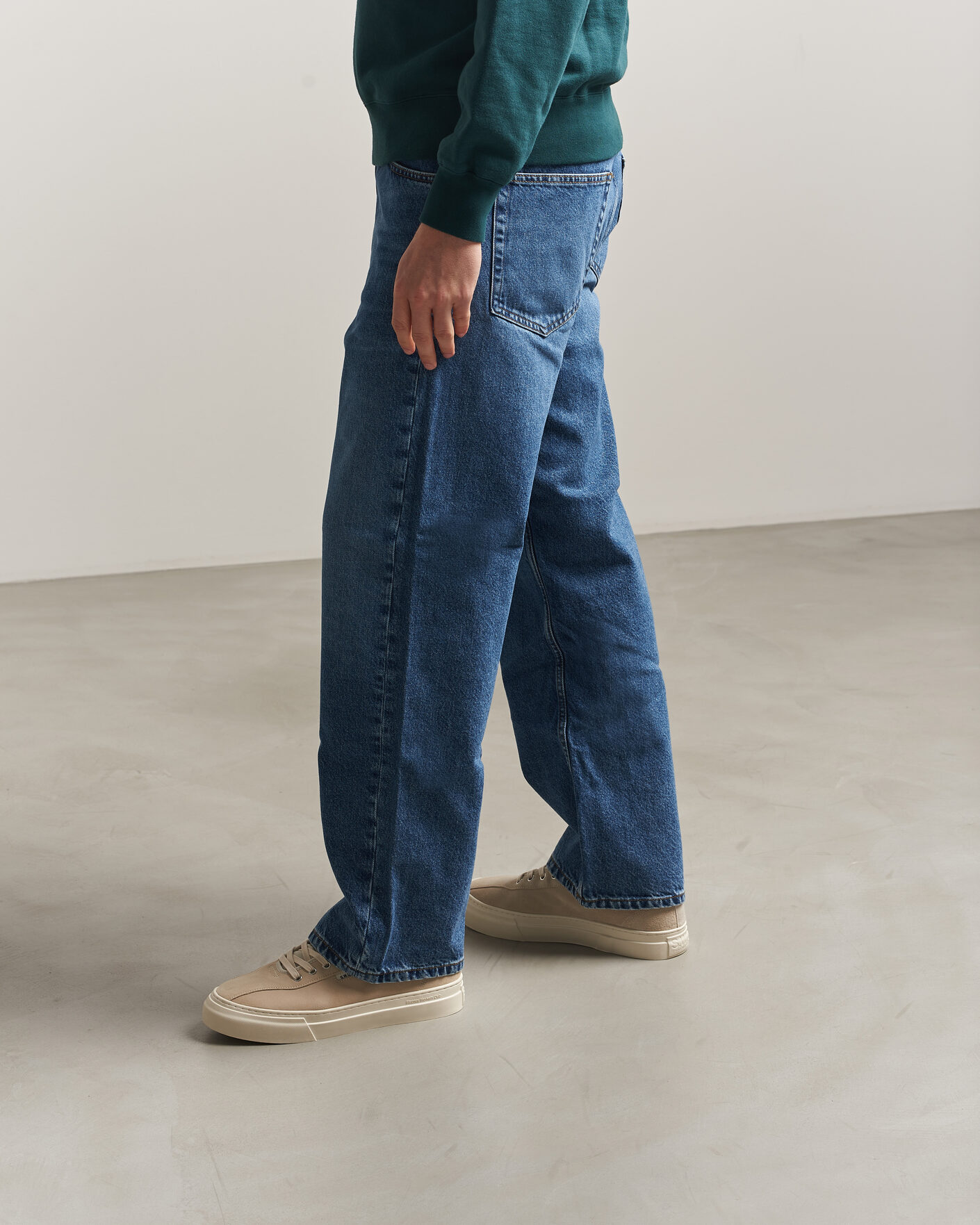 Men | Sneakers | Stepney Workers Club | Dellow 02 Cupsole Suede Sneaker Oat