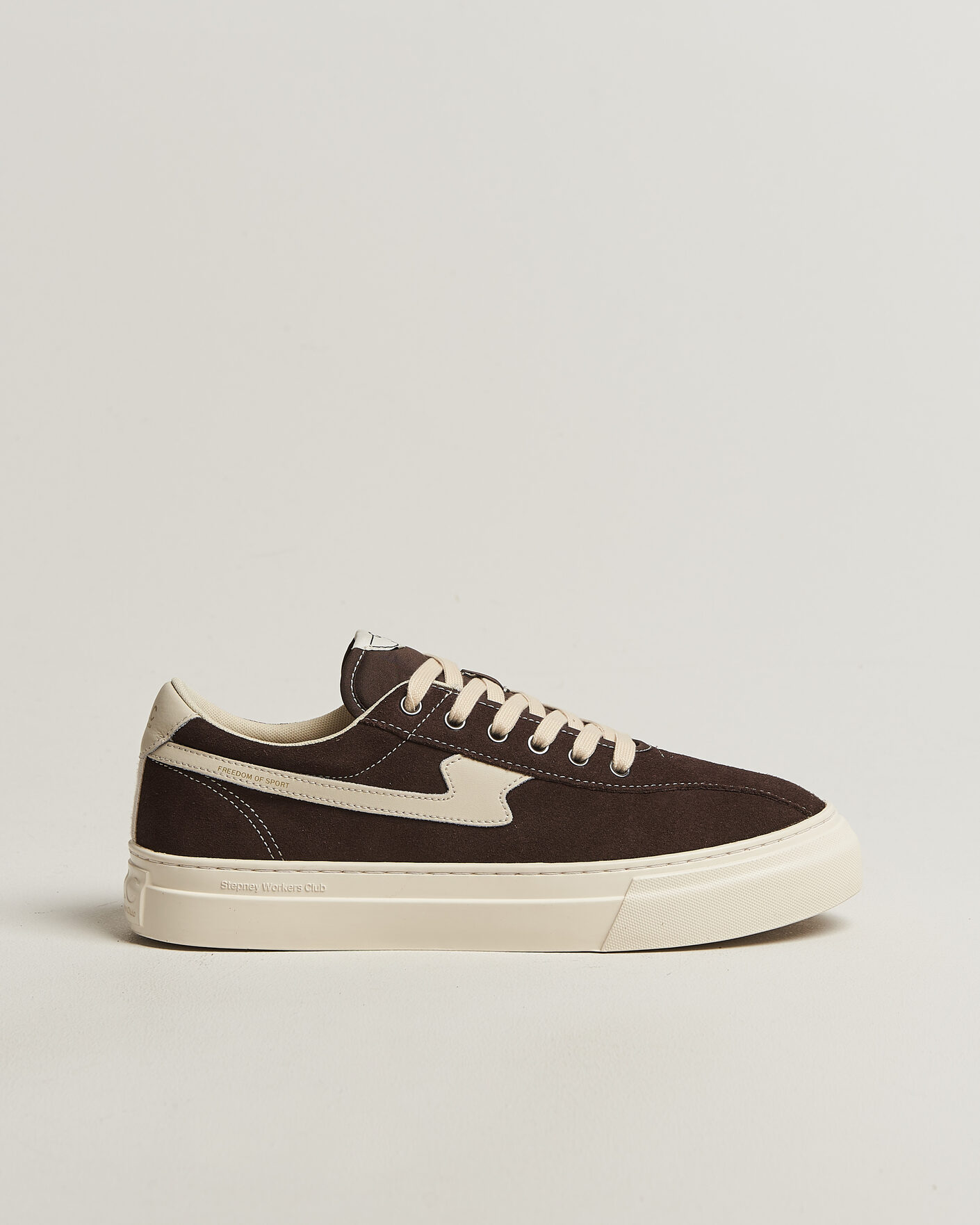 Men | Sneakers | Stepney Workers Club | Dellow S-Strike Cupsole Suede Sneaker Dark Brown