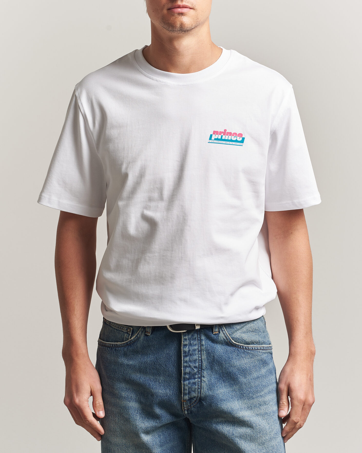Men | T-Shirts | LES DEUX | Prince P T-Shirt White