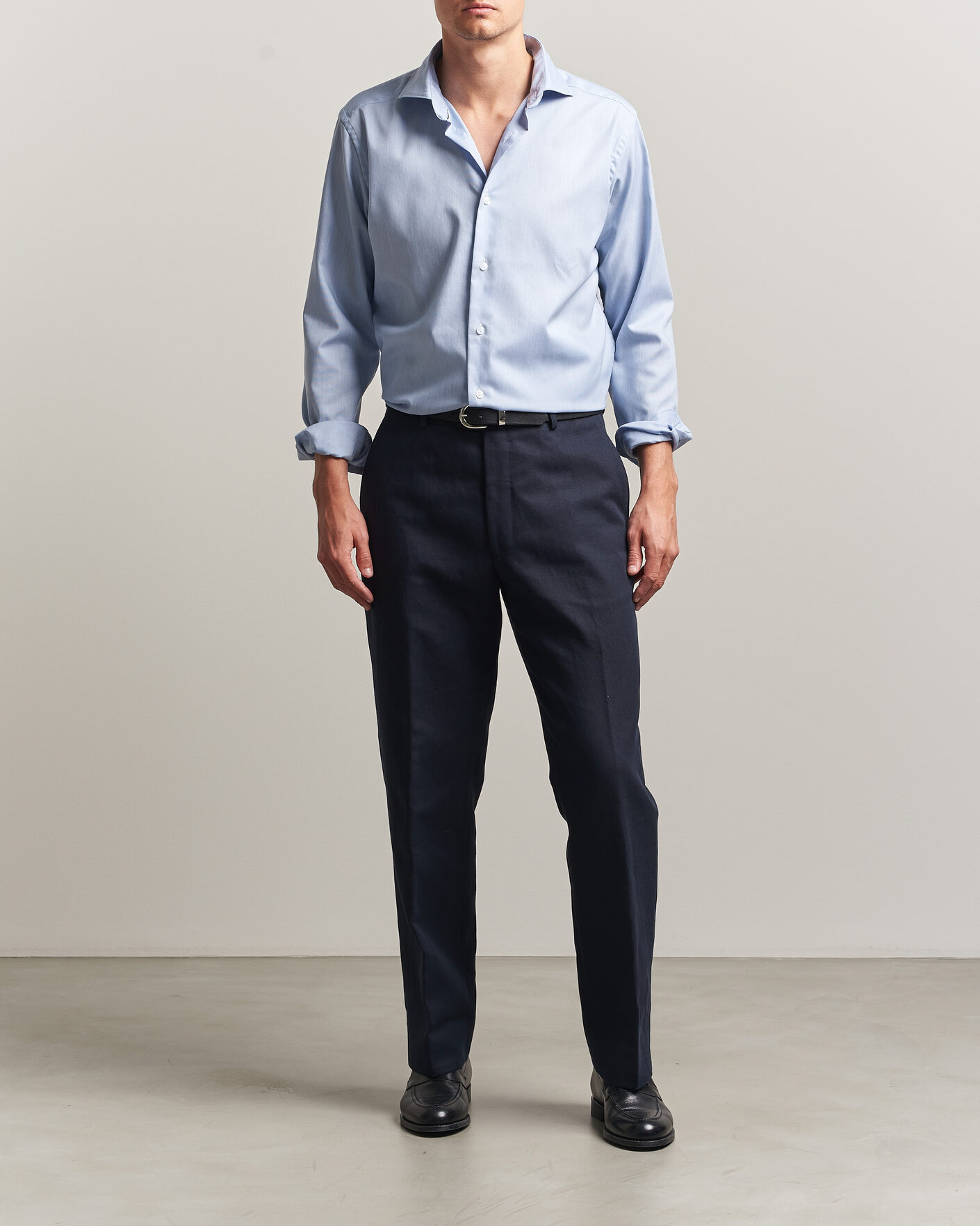 Men | Shirts | Eton | Casual Fit Signature Oxford Shirt Light Blue