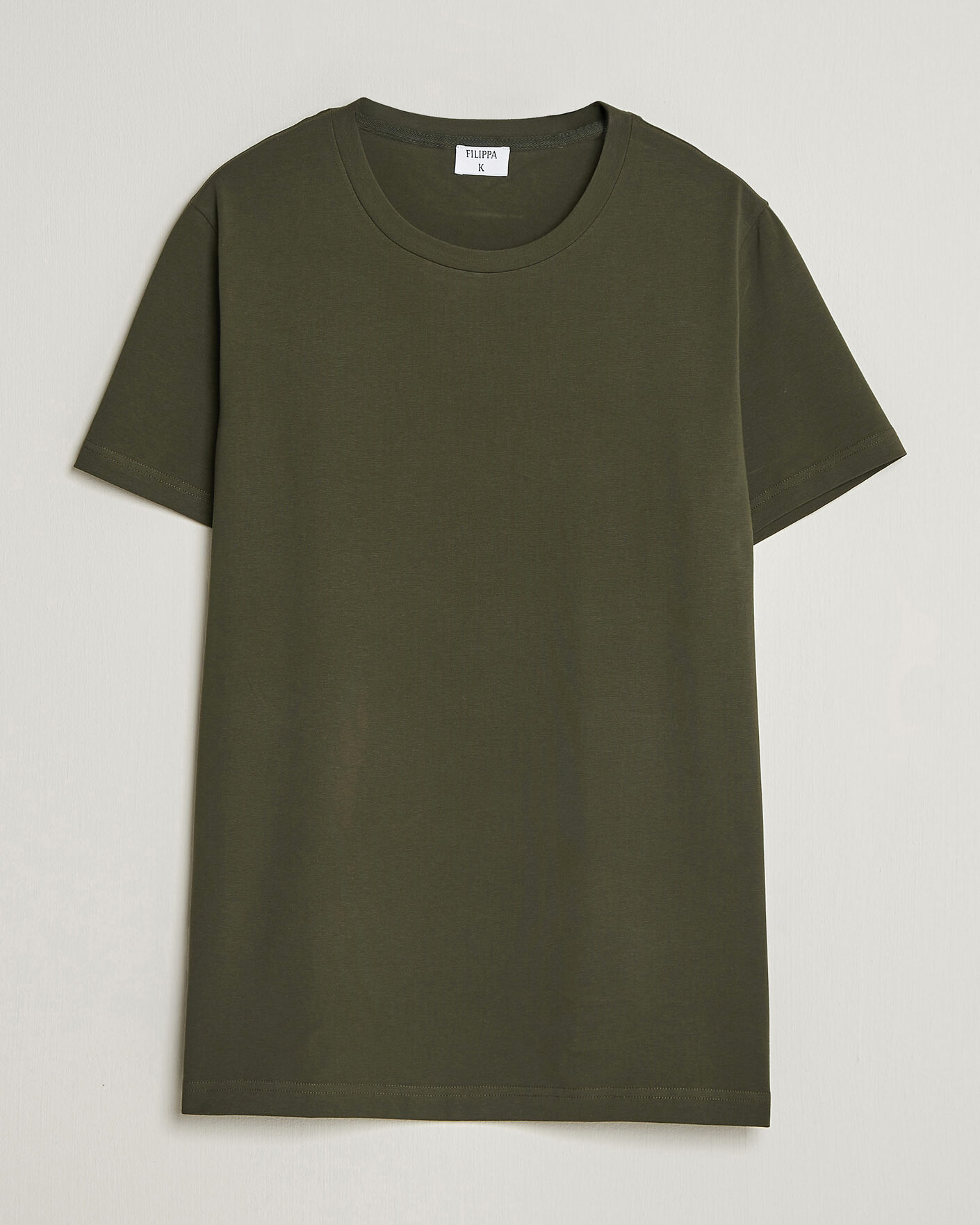 Men |  | Filippa K | Soft Lycra T-Shirt Midnight Olive