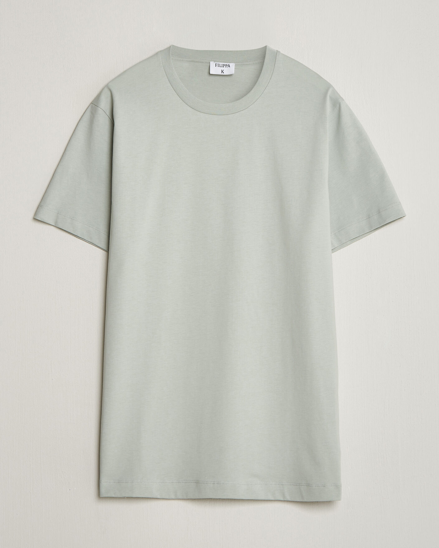 Men | T-Shirts | Filippa K | Filip Crew Neck T-Shirt Silver Grey