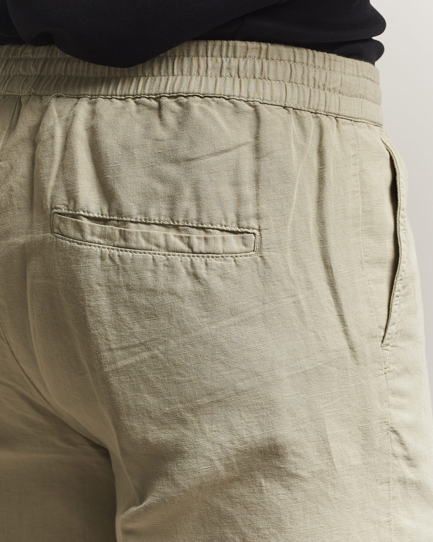 Men | Shorts | Filippa K | Theo Relaxed Linen/Cotton Drawstring Shorts Light Green