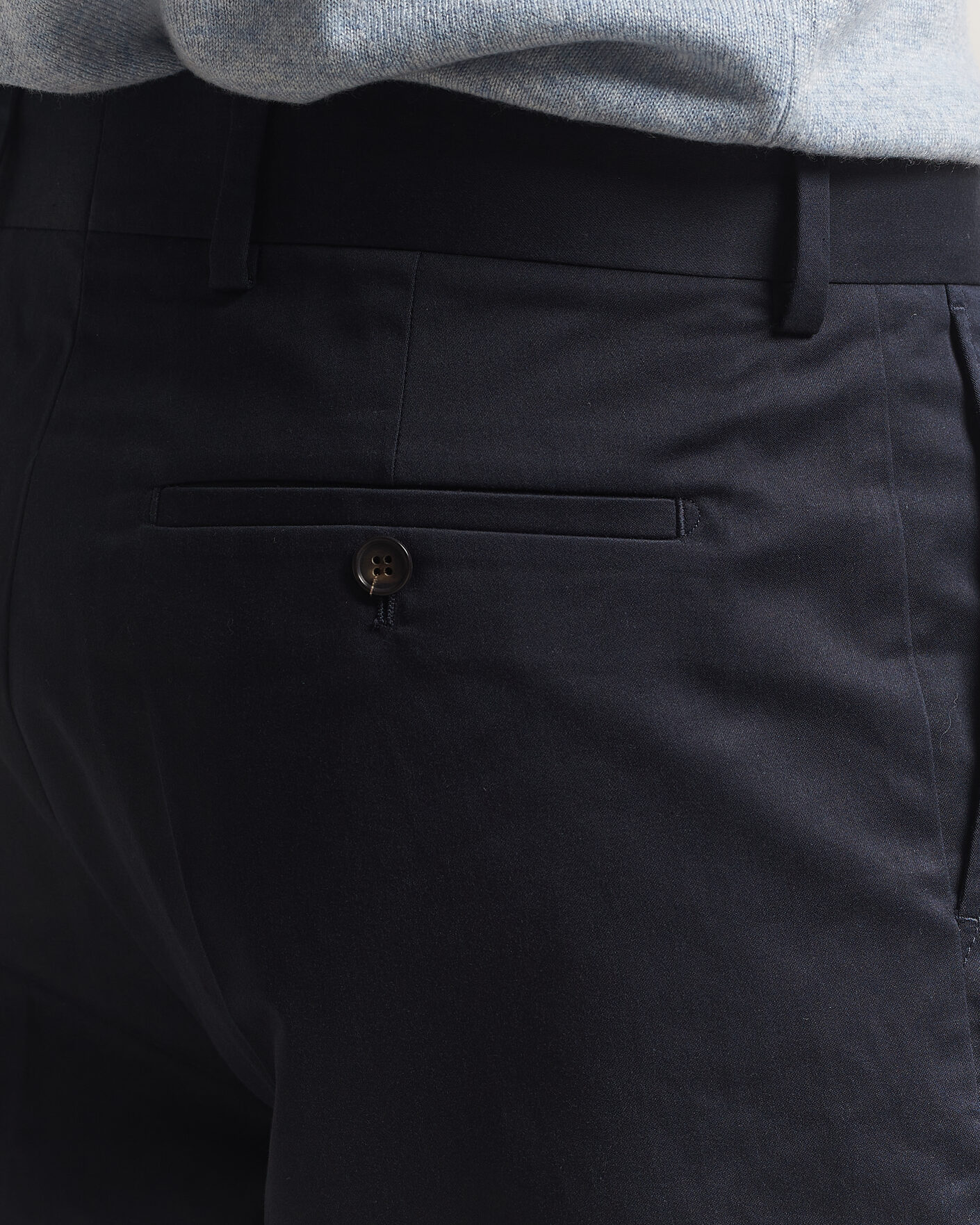 Men | Shorts | Filippa K | Tailored Cotton Chino Shorts Navy