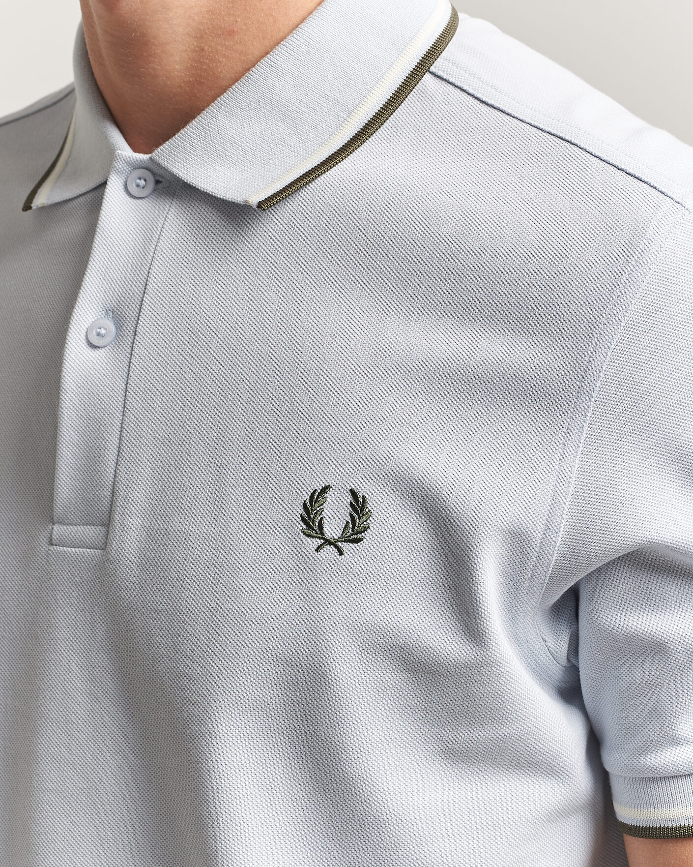 Men | Polo Shirts | Fred Perry | Twin Tipped Polo Shirt Dusky Blue