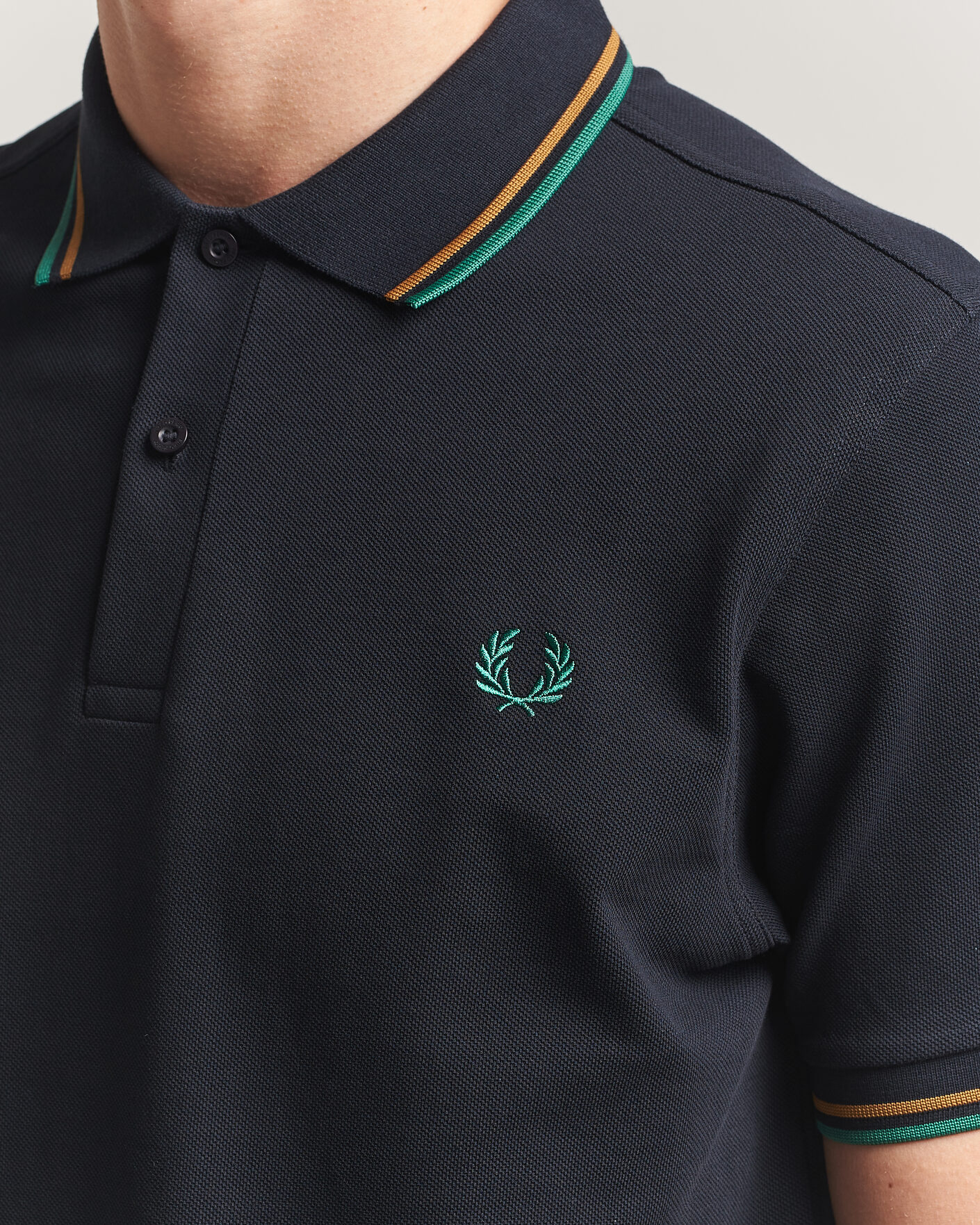 Men | Polo Shirts | Fred Perry | Twin Tipped Polo Shirt Navy
