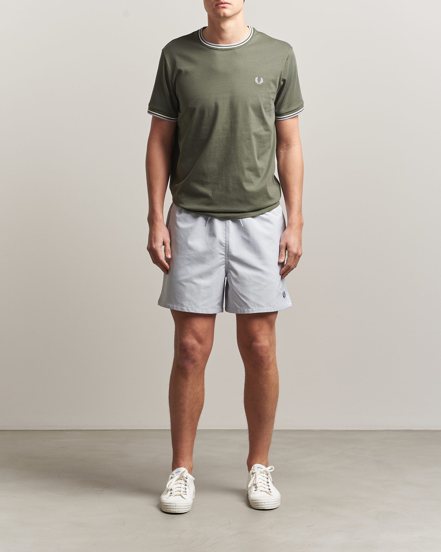 Men | Swimwear | Fred Perry | Classic Swimshorts Dusky Blue
