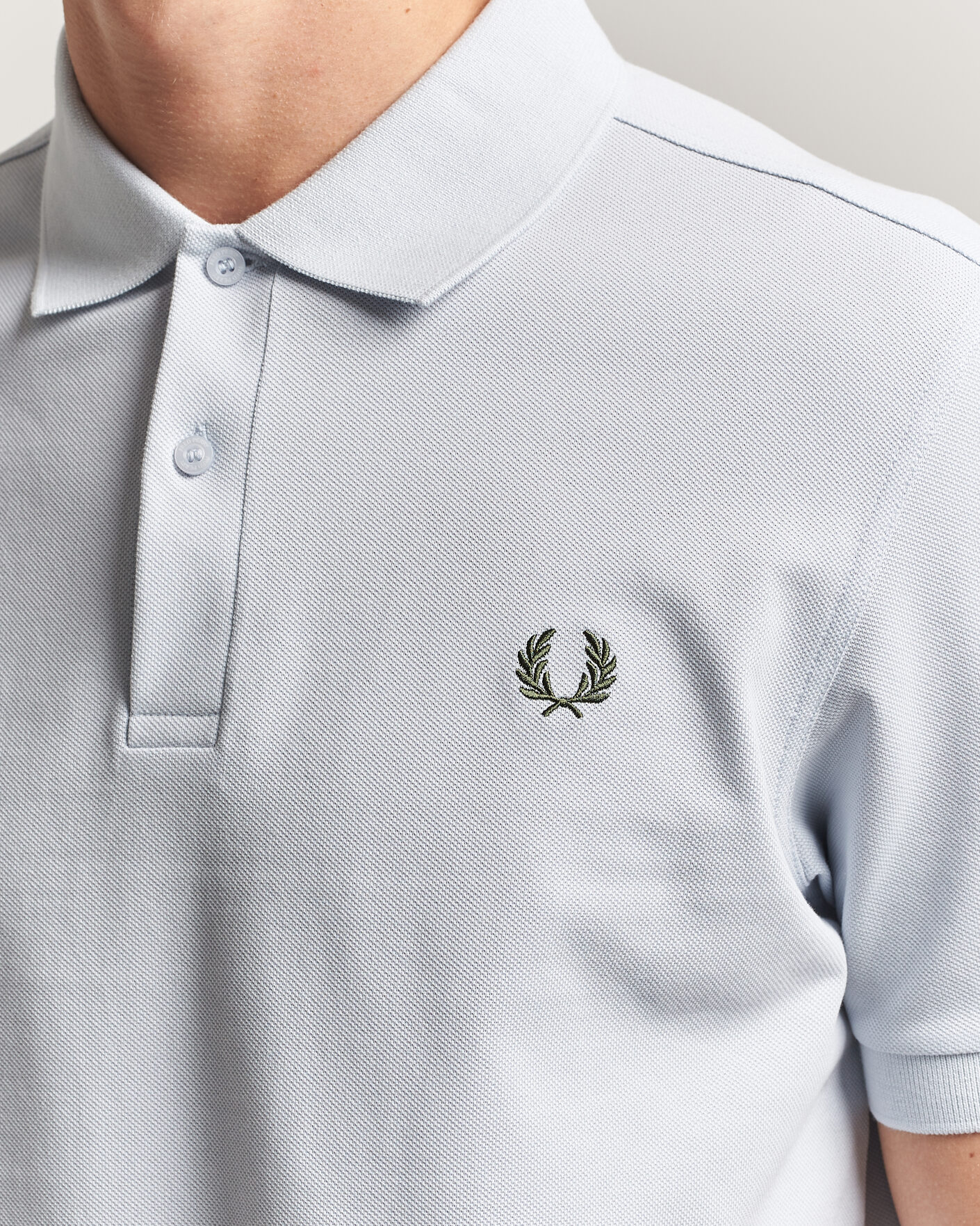 Men | Polo Shirts | Fred Perry | Plain Polo Shirt Dusty Blue