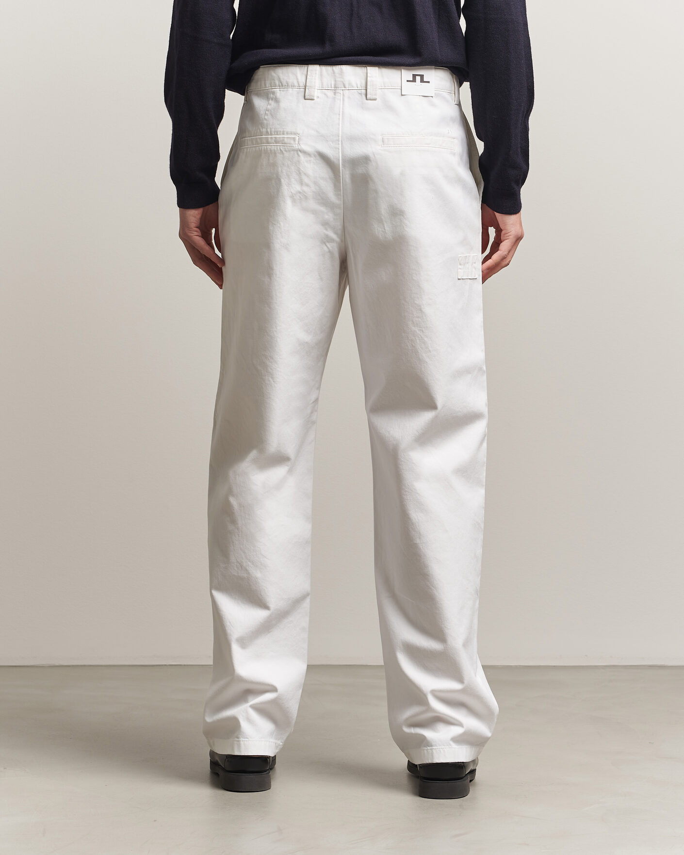 Men | Trousers | J.Lindeberg | Devyn Cotton Twill Pants White