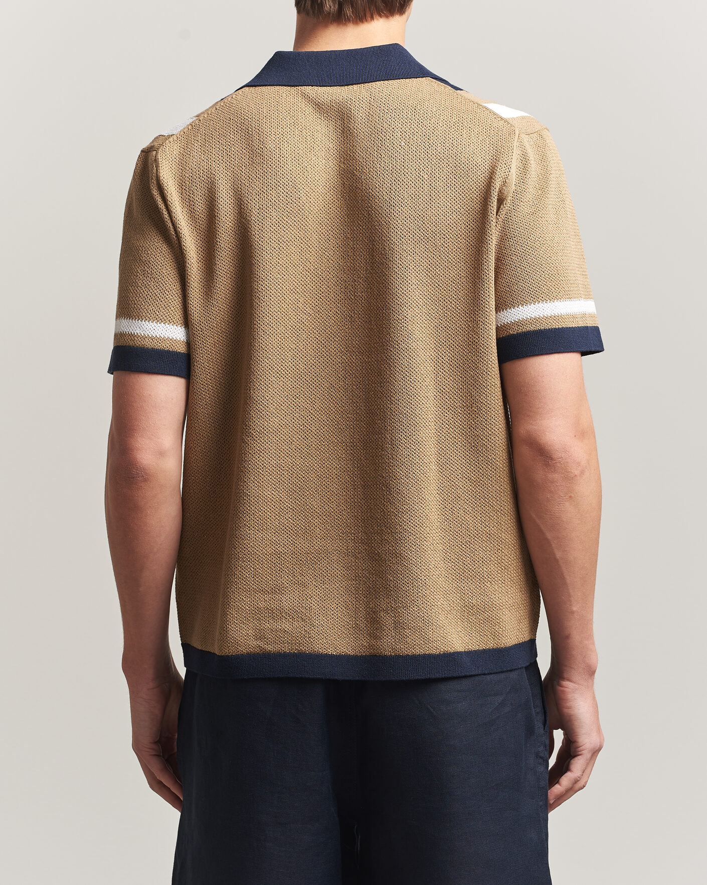 Men | Shirts | J.Lindeberg | Remus Knitted Resort Shirt Kelp