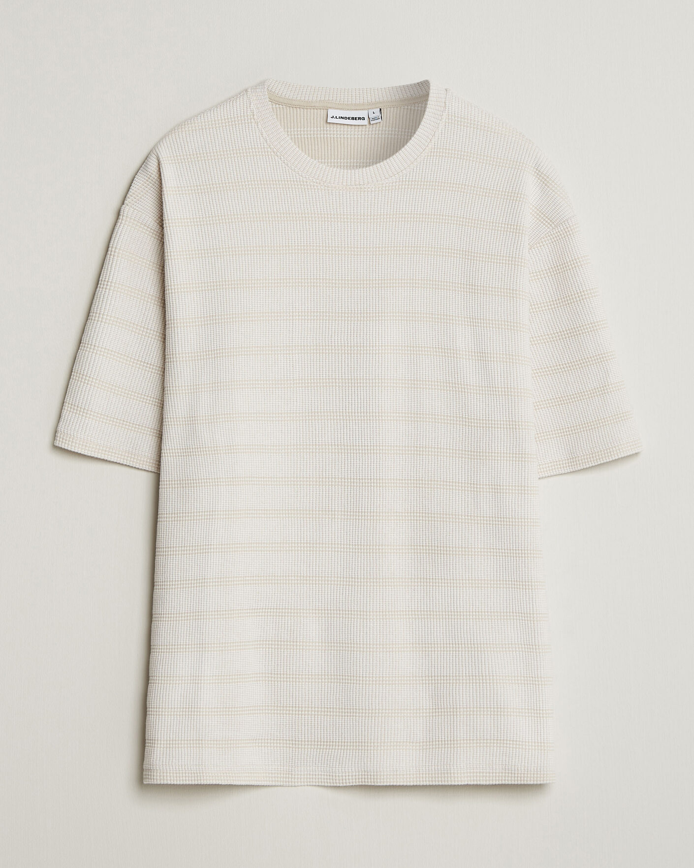 Men | T-Shirts | J.Lindeberg | Jose Jacquard T-Shirt Moonbeam