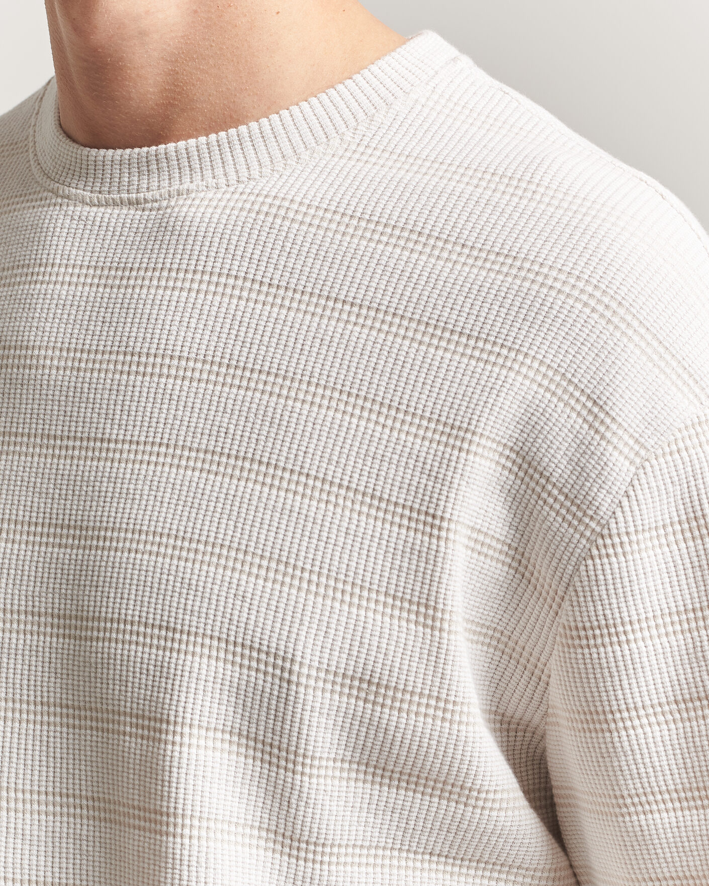 Men | T-Shirts | J.Lindeberg | Jose Jacquard T-Shirt Moonbeam