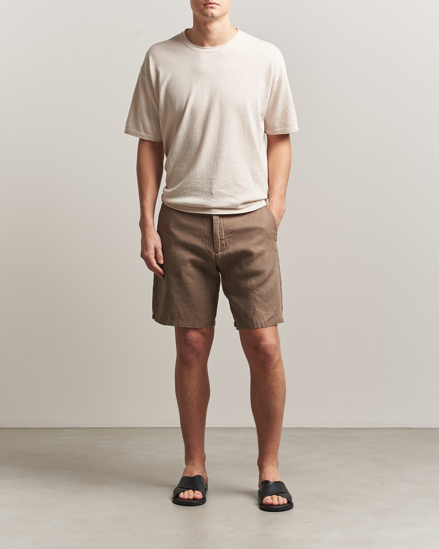 Men | Shorts | NN07 | Aden Linen Shorts Clay Mirage