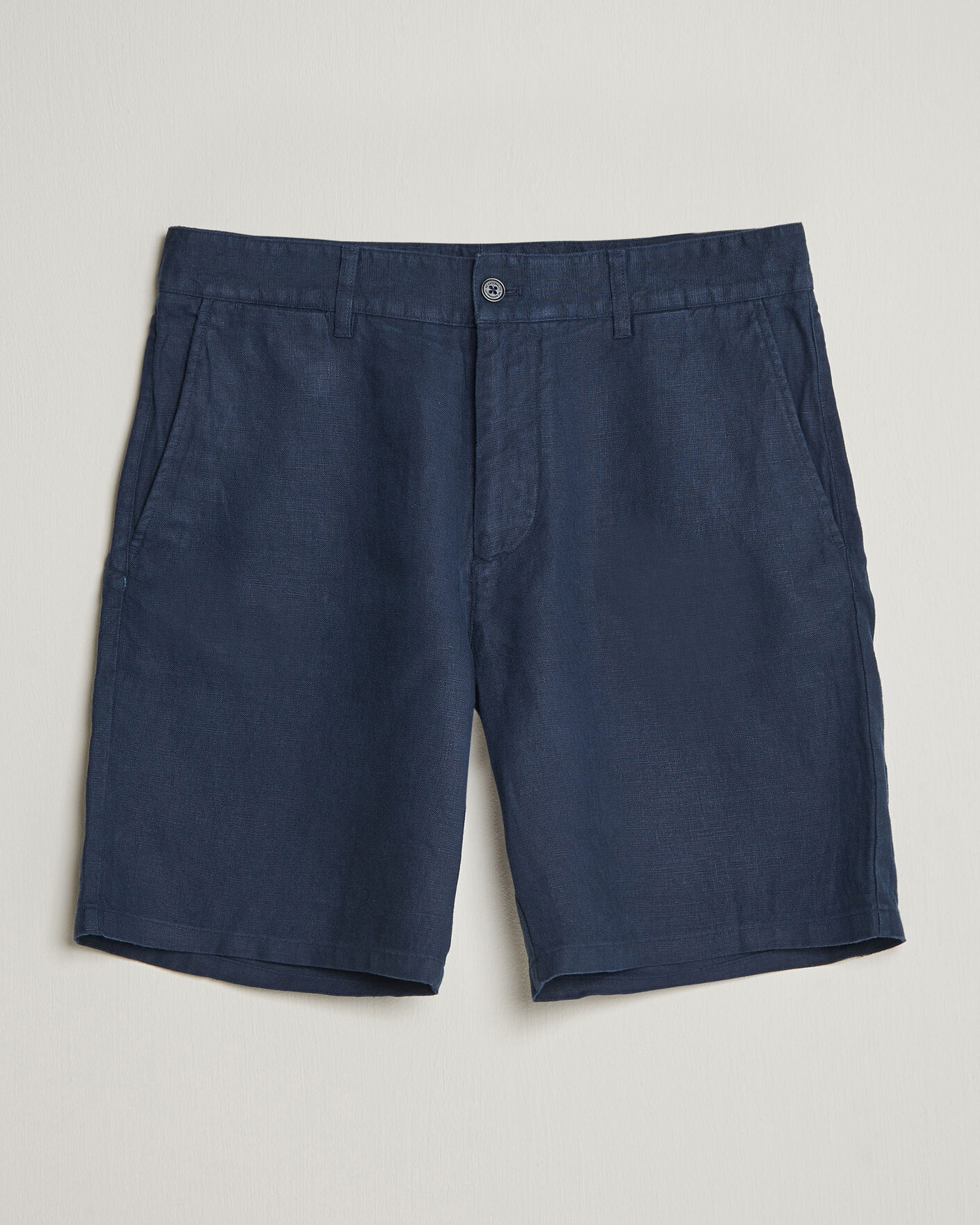 Men |  | NN07 | Aden Linen Shorts Navy Blue