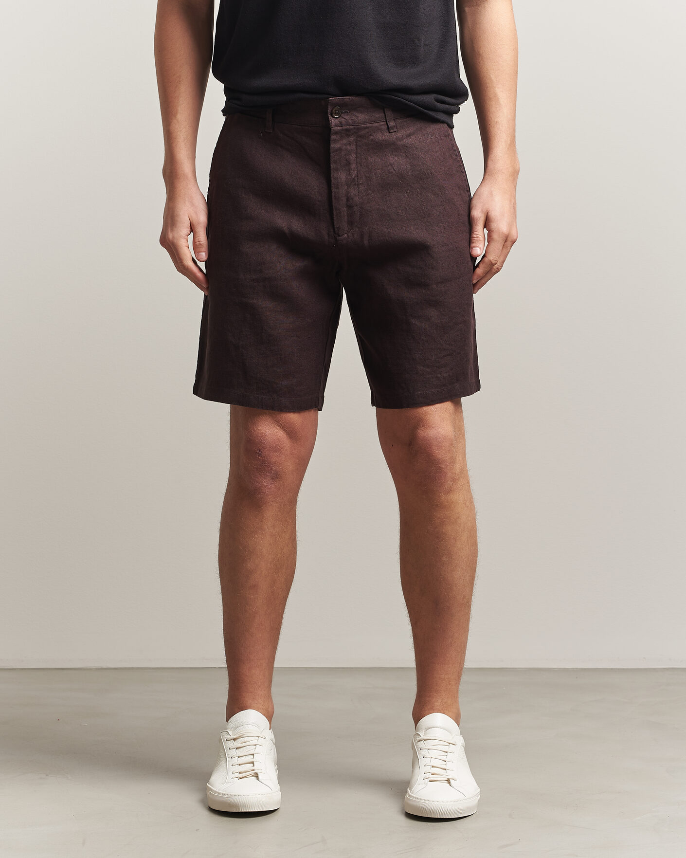 Men | Shorts | NN07 | Aden Linen Shorts Dusky Port