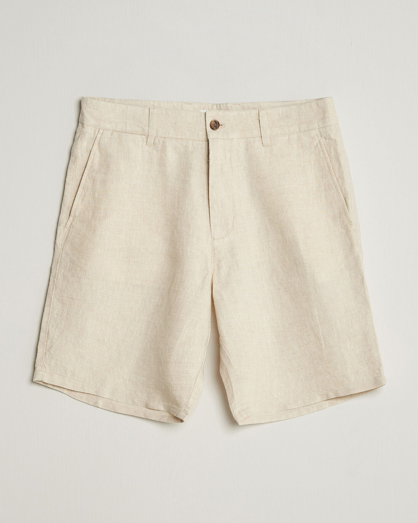 NN07 Aden Linen Shorts Oat at CareOfCarl.com