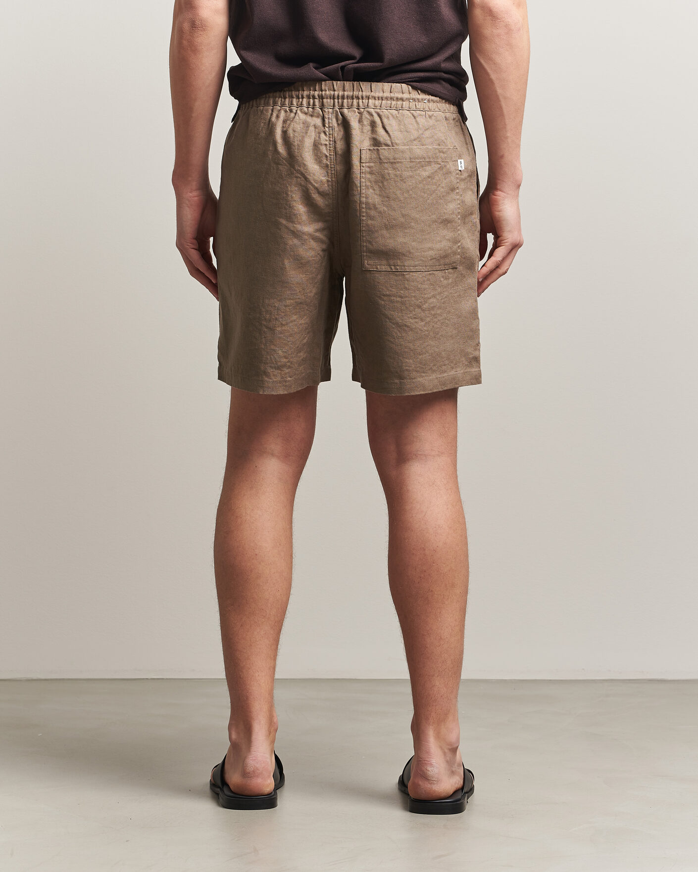 Men | Shorts | NN07 | Gregor Linen Drawstring Shorts Clay Mirage