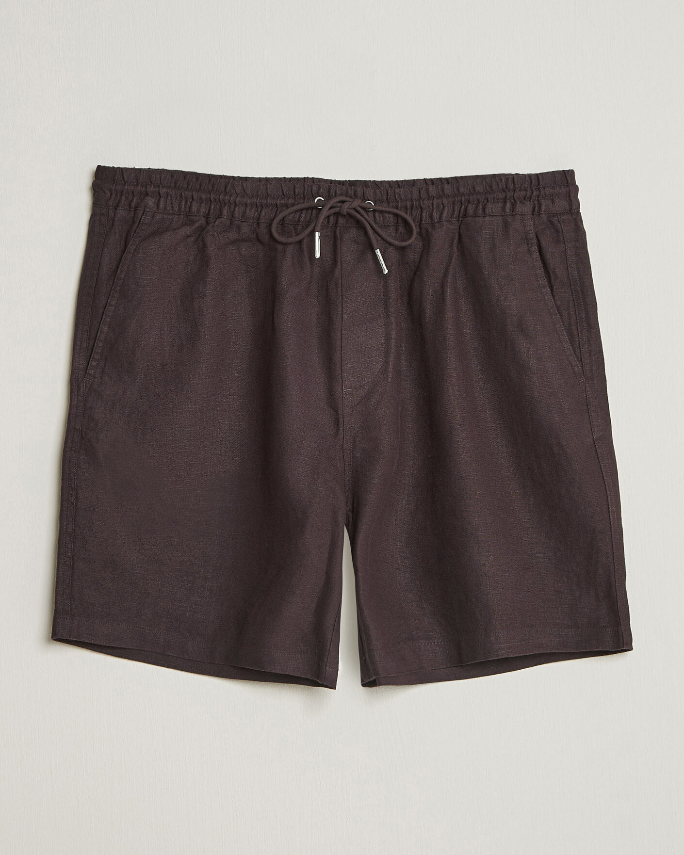 Men |  | NN07 | Gregor Linen Drawstring Shorts Dusky Port