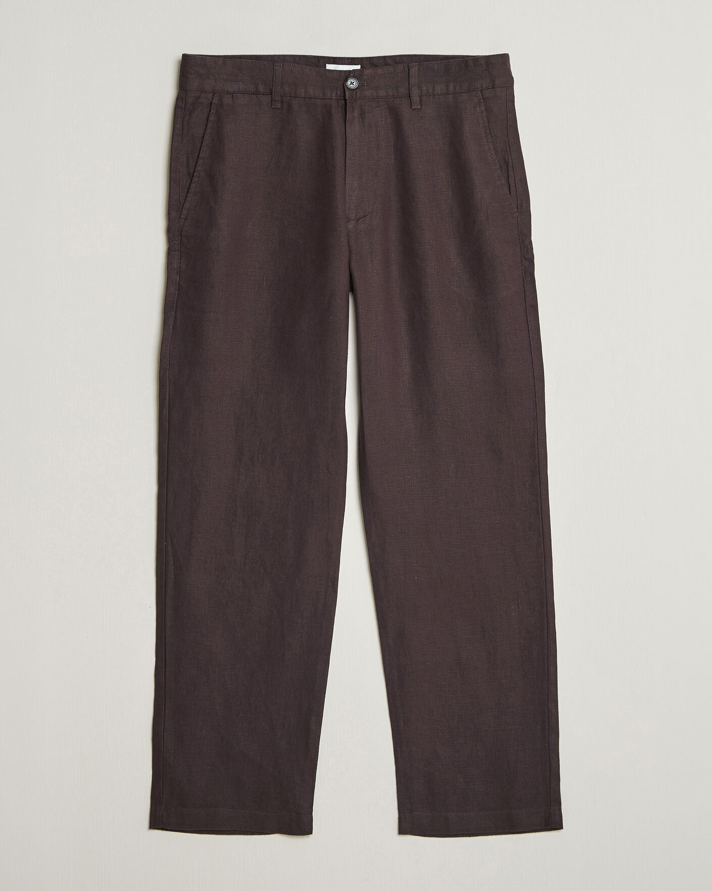 Men |  | NN07 | Aden Regular Fit Linen Trousers Dusky Port