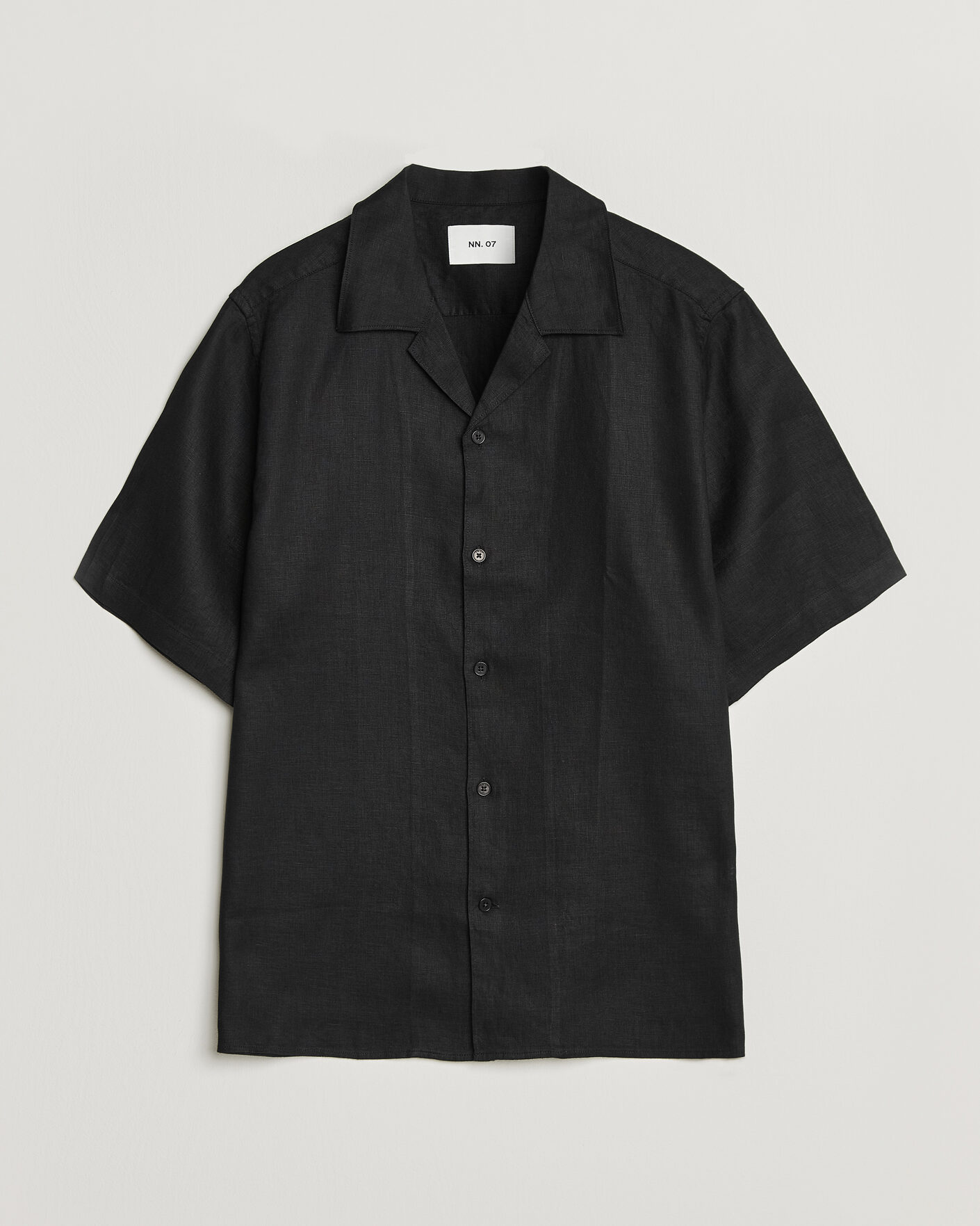 Men | Shirts | NN07 | Julio Linen Resort Shirt Black