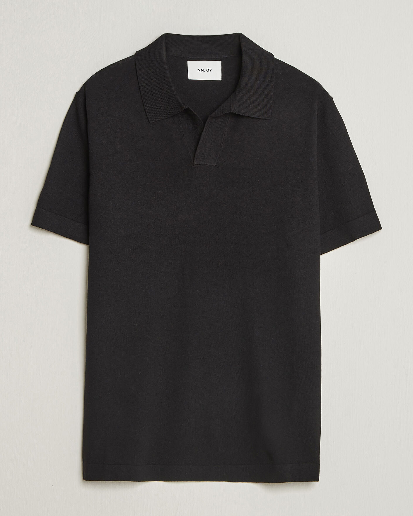 Men | Polo Shirts | NN07 | Ryan Cotton/Linen Polo Black