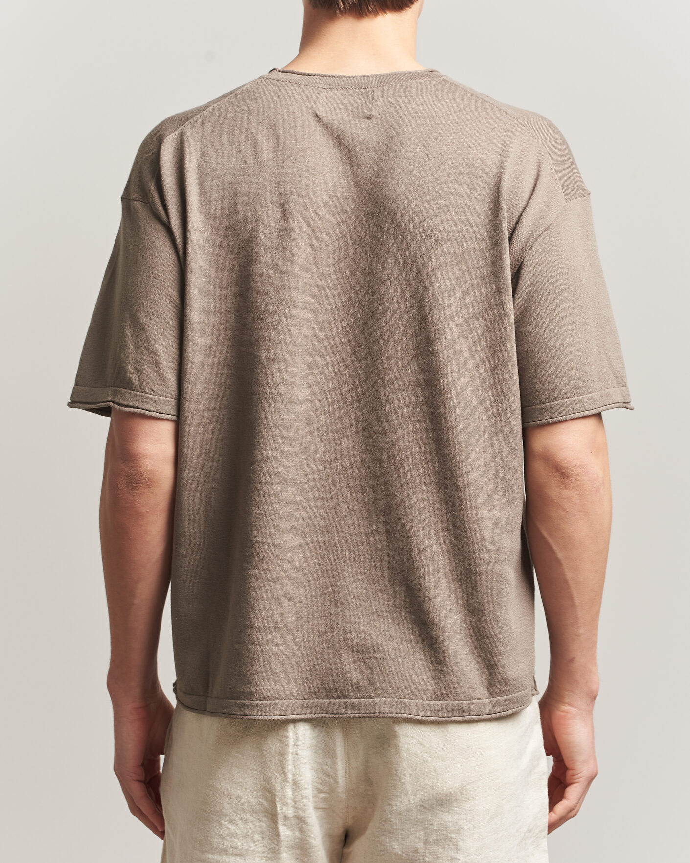 Men | T-Shirts | NN07 | Ryan Cotton/Linen T-Shirt Clay Mirage