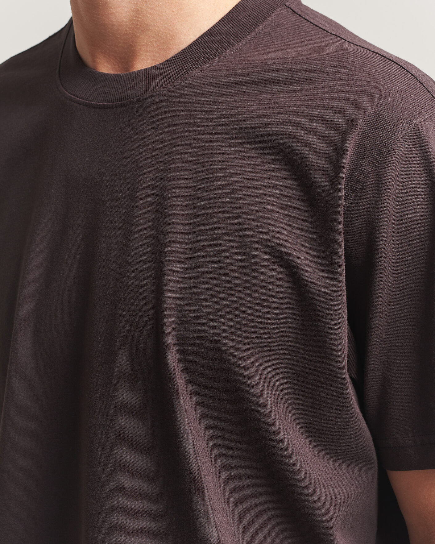 Men | T-Shirts | NN07 | Adam Crew Neck T-Shirt Dusky Port