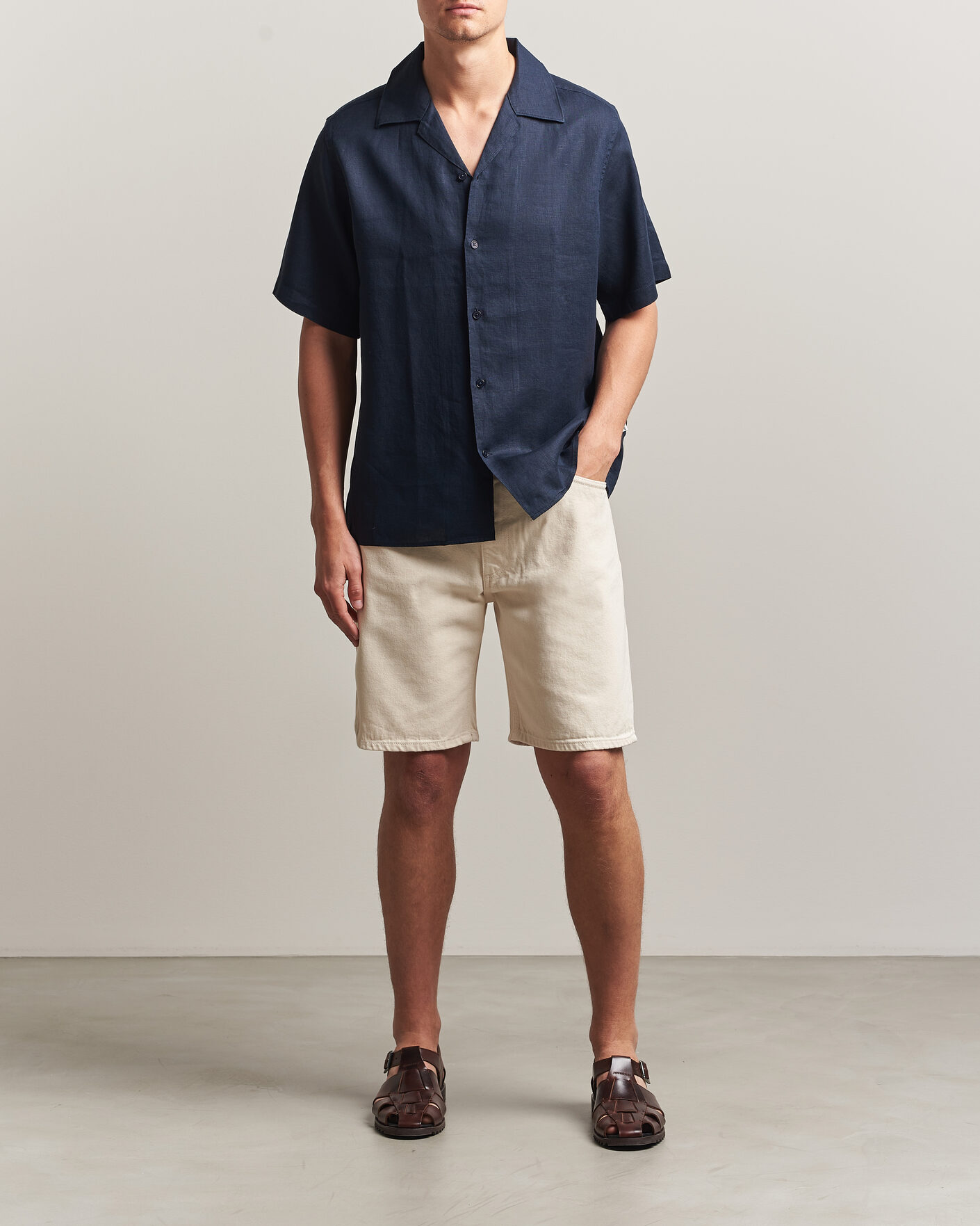 Men | Shorts | NN07 | Otis Denim Shorts Ecru